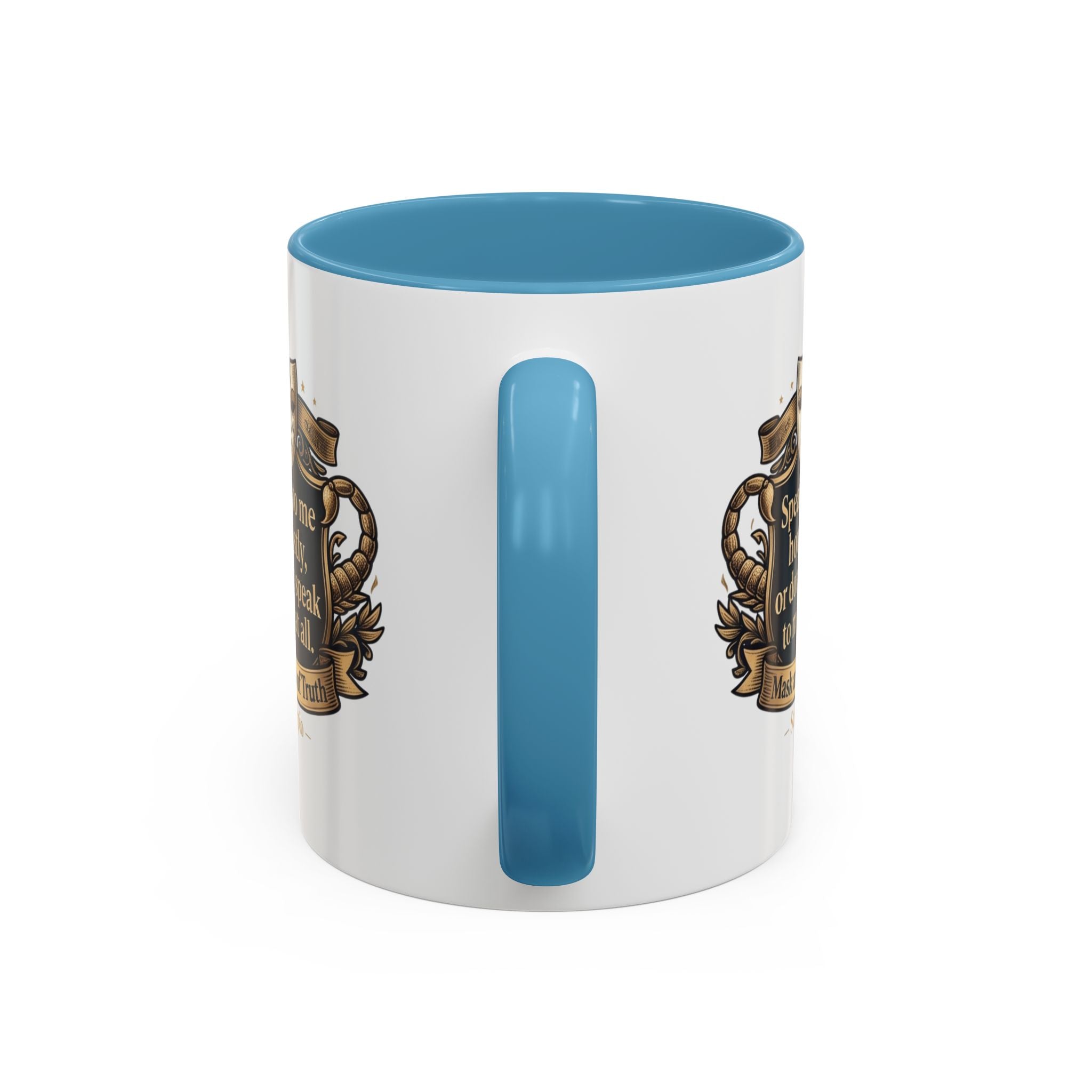 Scorpio Coffee Mug — "Speak to Me Honestly" Zodiac Accent Mug 11oz