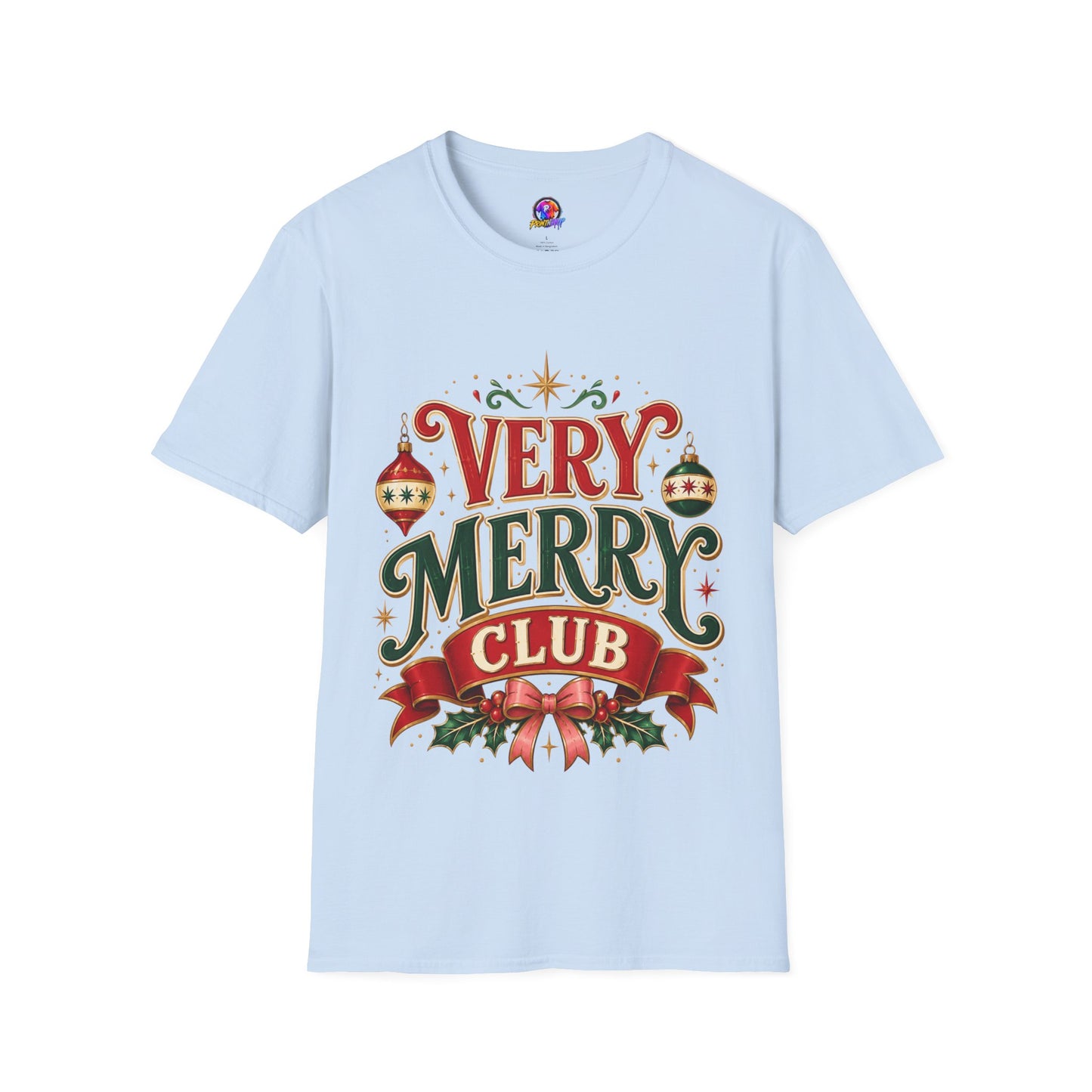 Very Merry Club T-Shirt — Festive Christmas Holiday Tee