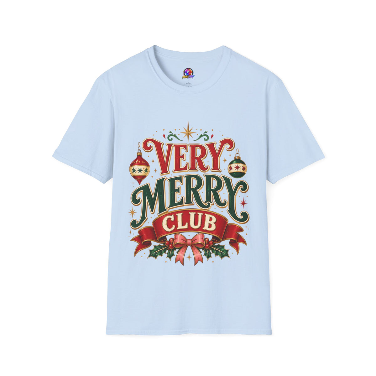 Very Merry Club T-Shirt — Festive Christmas Holiday Tee