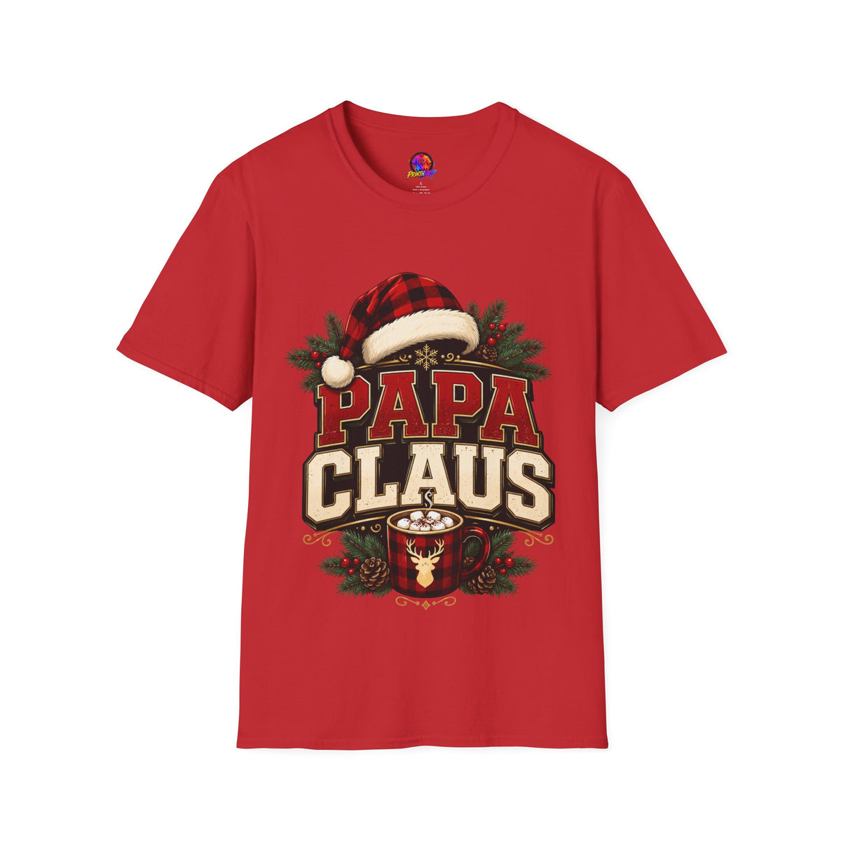 Papa Claus T-Shirt — Festive Holiday Dad Christmas Tee