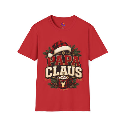 Papa Claus T-Shirt — Festive Holiday Dad Christmas Tee