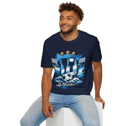 Argentina Soccer Fan T-Shirt — 'La Nuestra' #10 Jersey Design