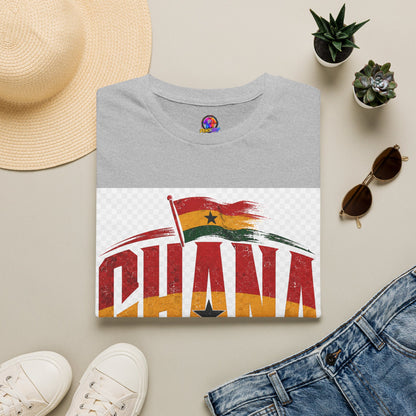 Ghana Flag Soccer T-Shirt — Retro Ghana Pride Football Tee