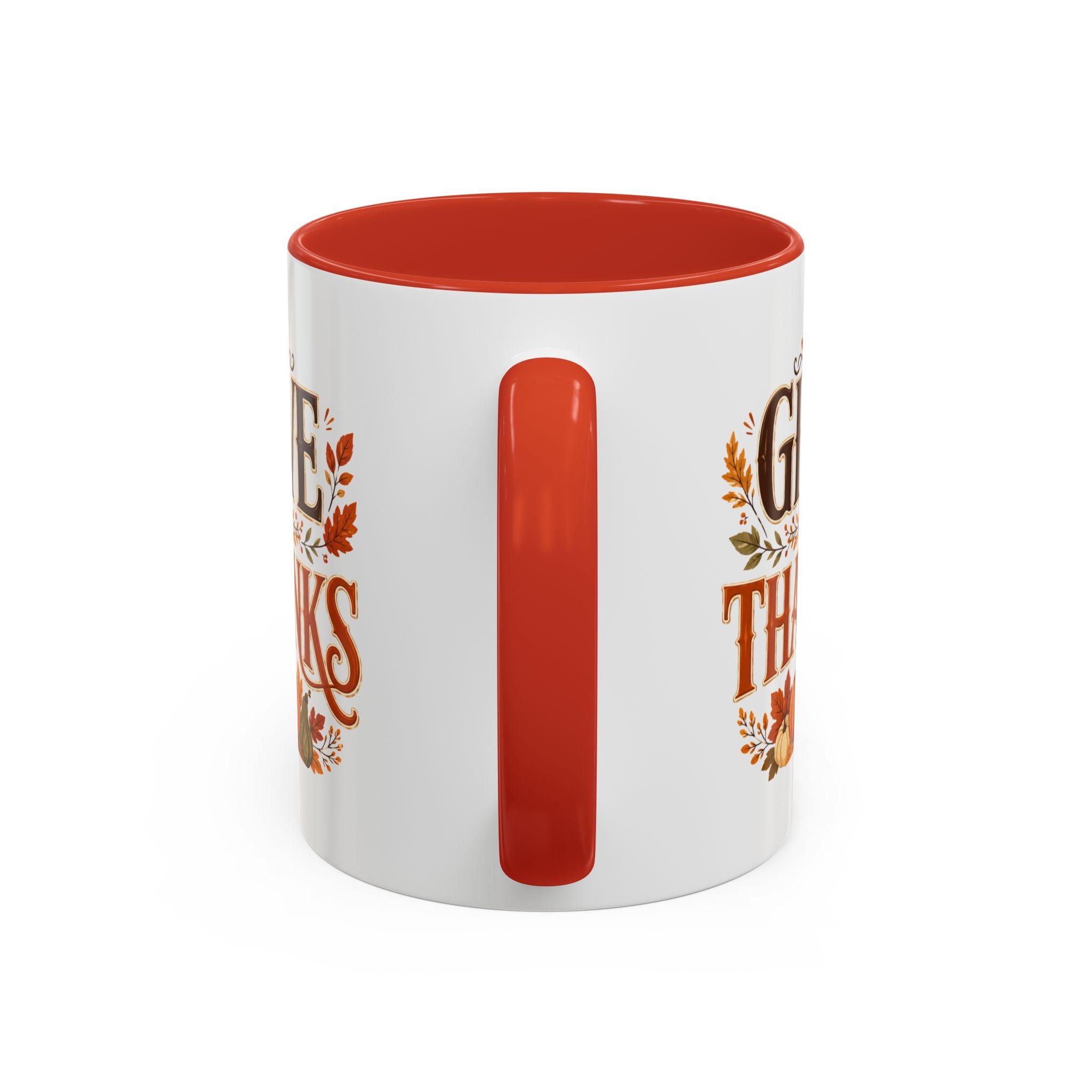 Thanksgiving Mug Give Thanks Coffee Mug — Thanksgiving Fall Accent Mug