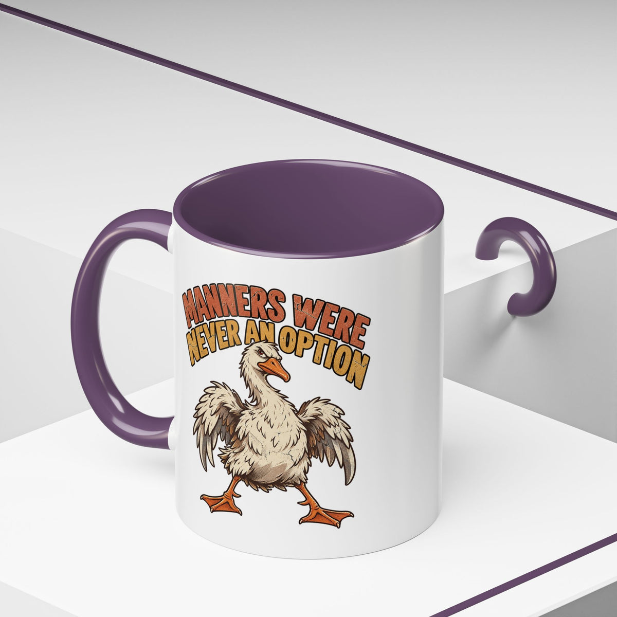 Manners Were Never An Option Funny And Witty  Coffee Mug