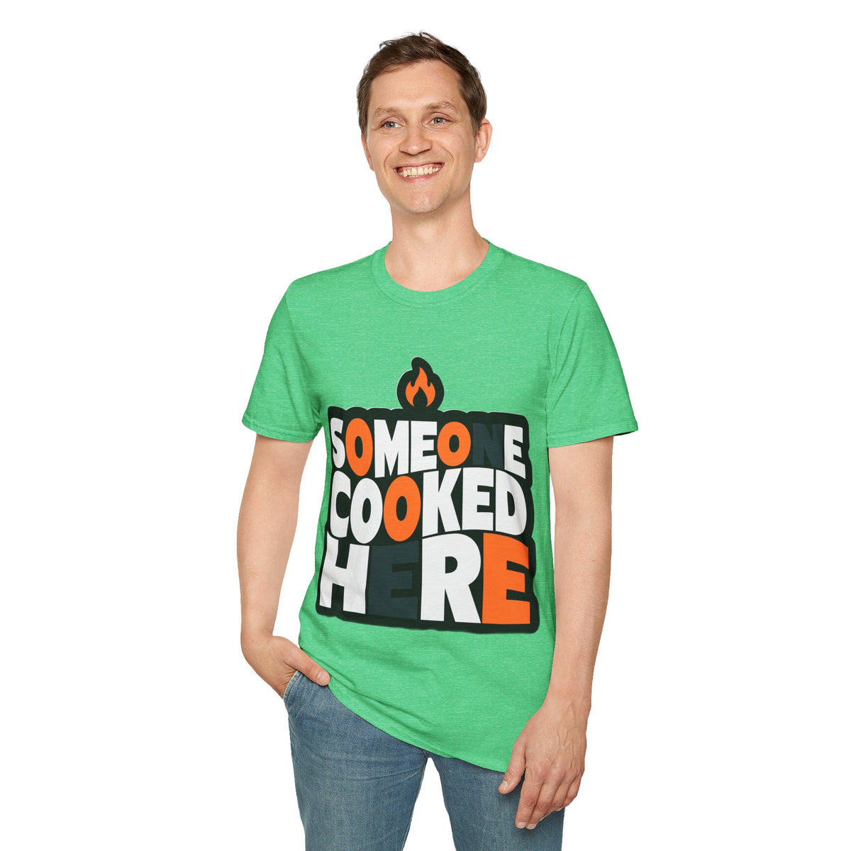 T-Shirt — "Someone Cooked Here" Funny Cooking Graphic Tee - Trending Now - August 2026