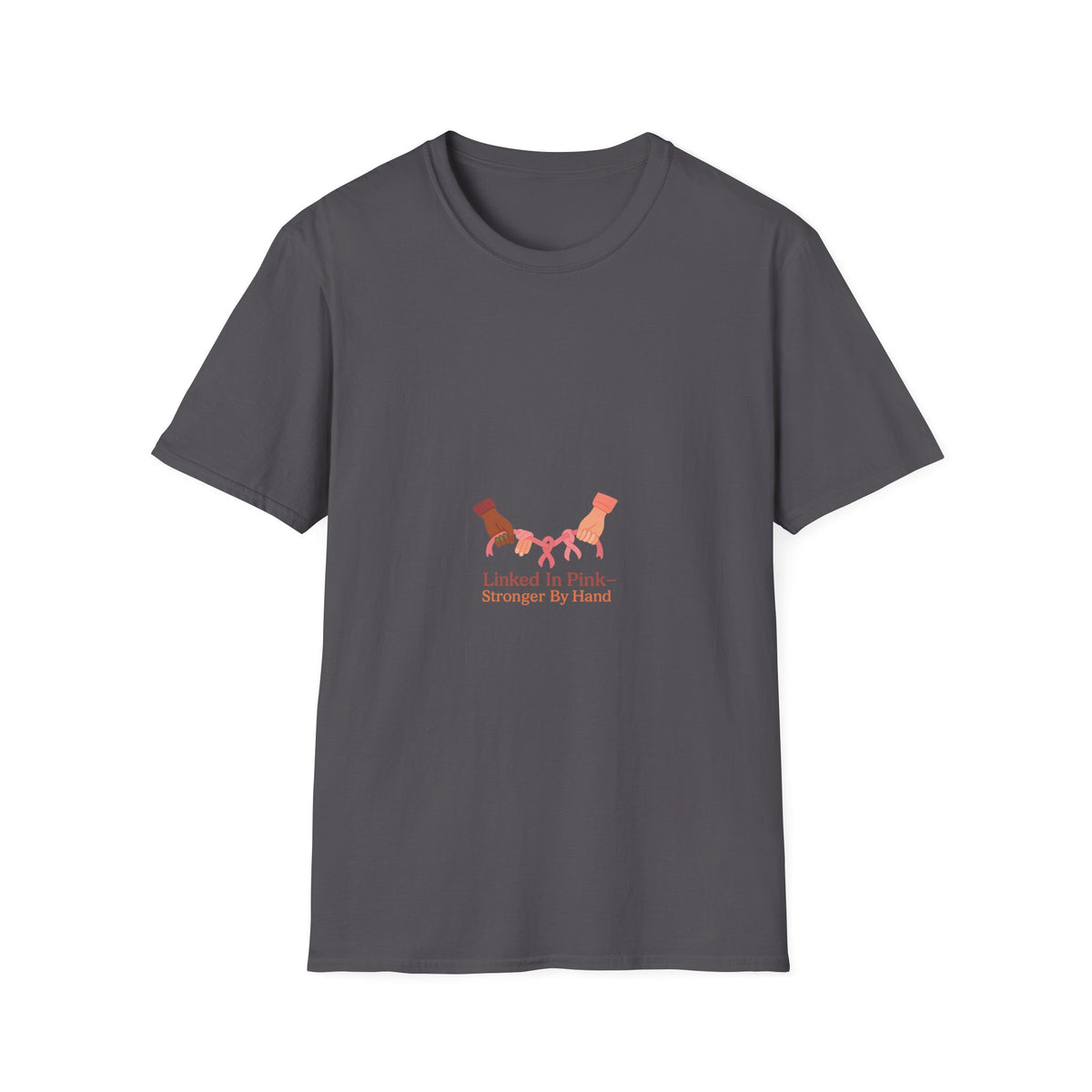 Linked In Pink Stronger By Hand T-Shirt, Breast Cancer Support Dog Lover Tee - Trending Now - September 2026