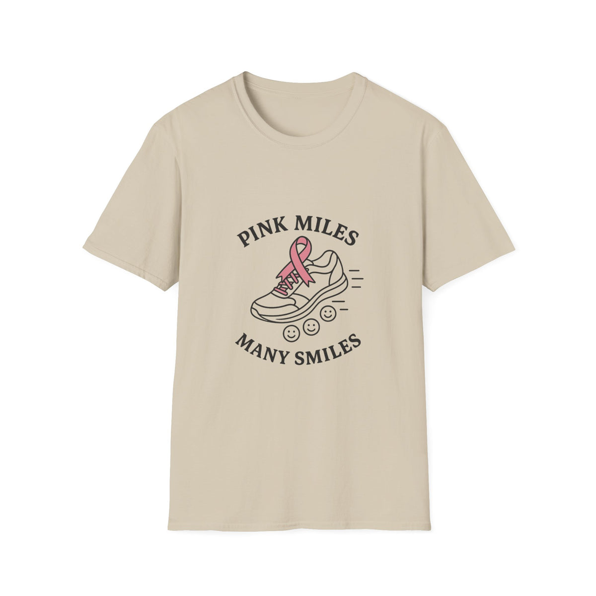 Breast Cancer Awareness T-Shirt — "Pink Miles Many Smiles" Ribbon Tee - Trending Now - October 2026