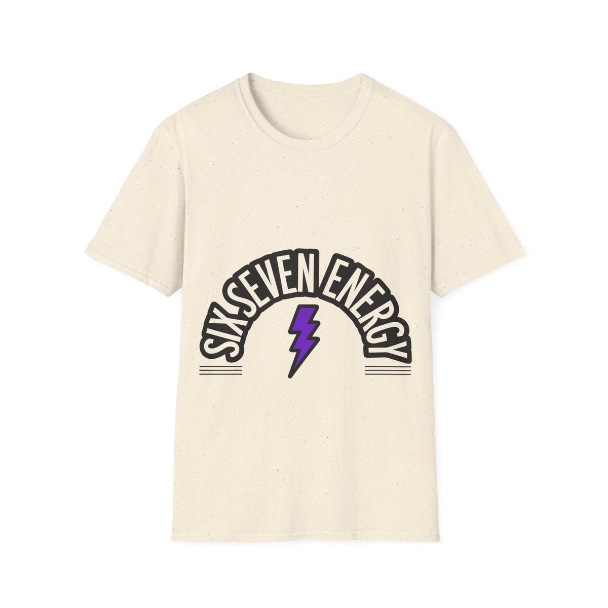 Six Seven Energy Retro Lightning Tee - Bold Slogan Punk Rock Graphic T-Shirt - Trending Now - September 2026
