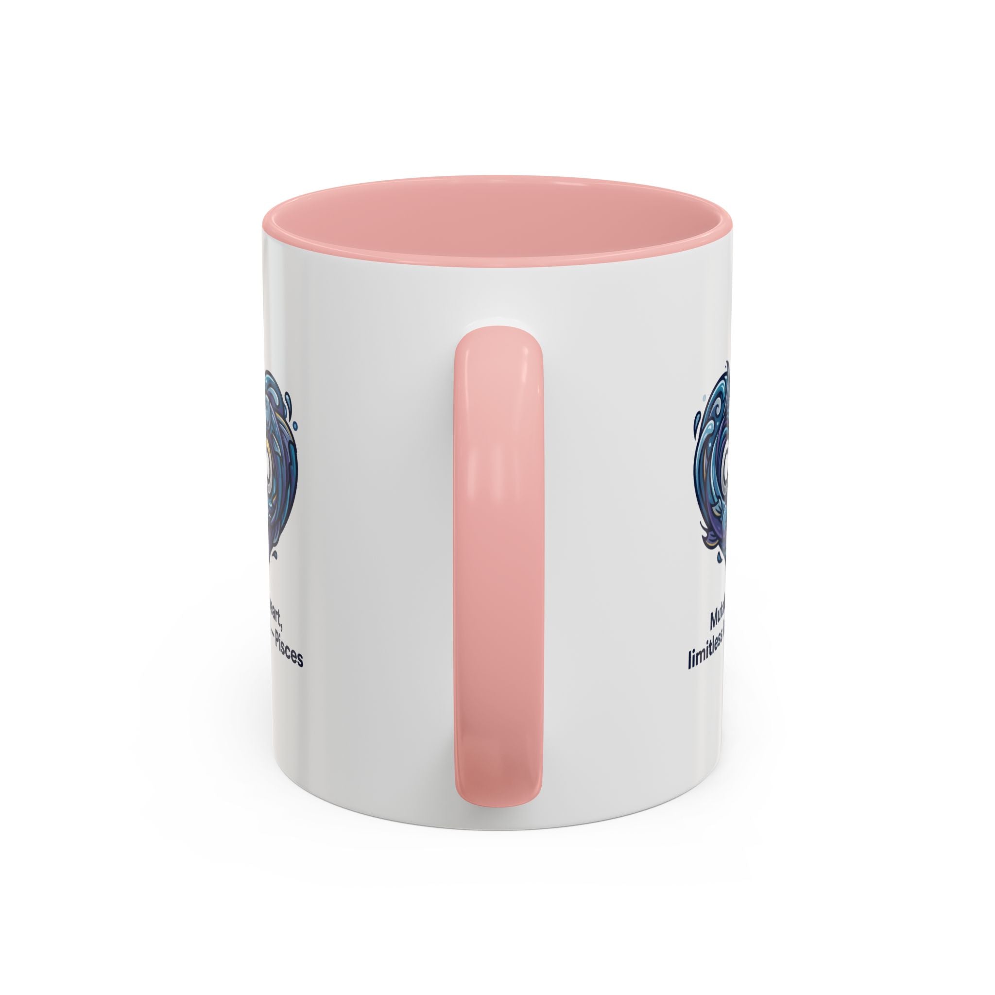Pisces Heart Coffee Mug — "Mutable heart, limitless love" Zodiac Gift