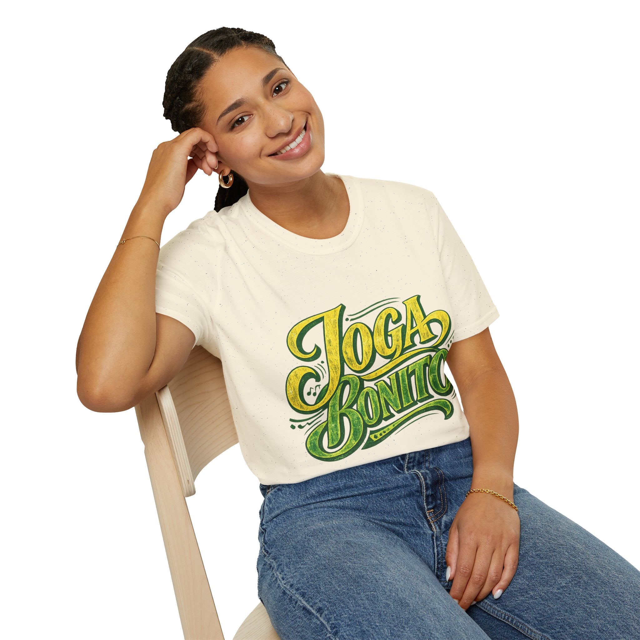 Brazil T-Shirt — 'Joga Bonito' Vintage Soccer Script Tee