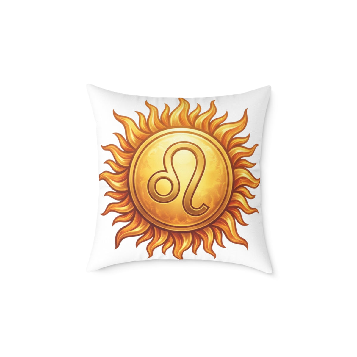 Leo Zodiac Sun Astrological Square Poly Canvas Pillow