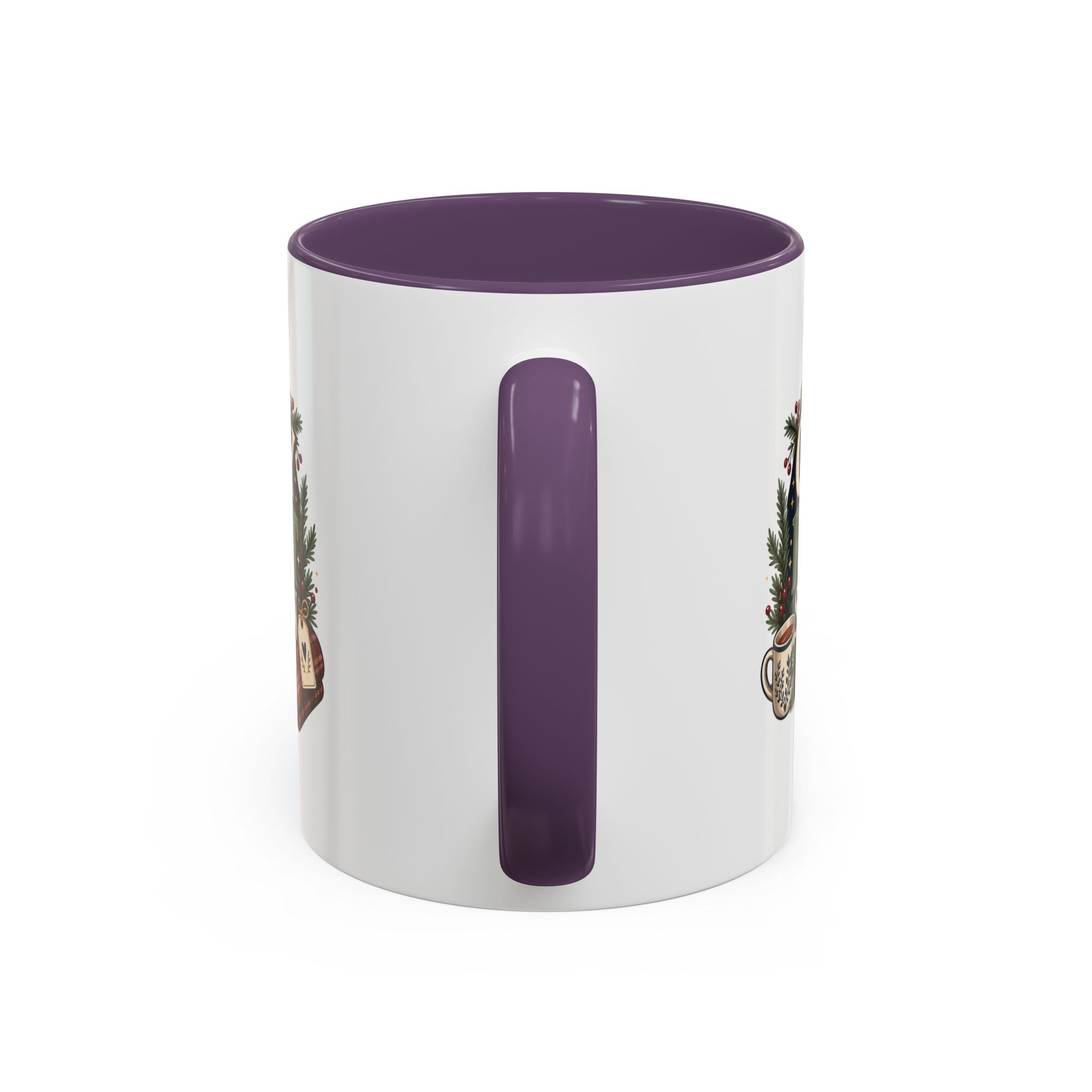 Modern Day Christmas Cozy Reset Season Mug — Holiday Coffee Cup with Blanket & Tea Tag Design