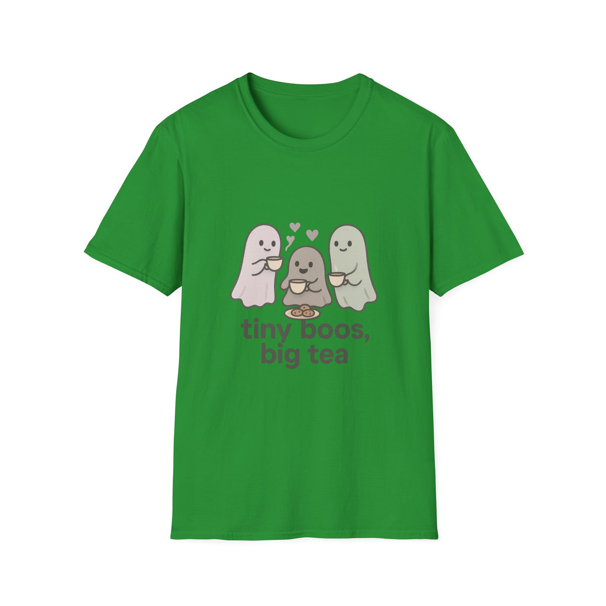 Cute Ghosts T-Shirt — “tiny boos, big tea” Cute Halloween Tee - Trending Now - August 2026