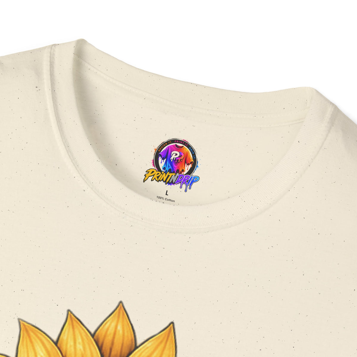Childhood Cancer Awareness T-Shirt — "Hope Changes Lives" Sunflower Ribbon