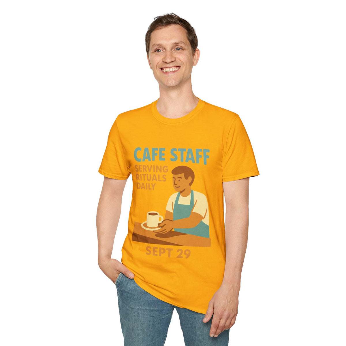 Cafe Staff Serving Rituals Daily National Coffee Day T-Shirt - Trending Now - September 2026