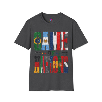 FIFA World Cup 2026 T-Shirt — 'Game of Nations' Vintage Flag Soccer Graphic Tee