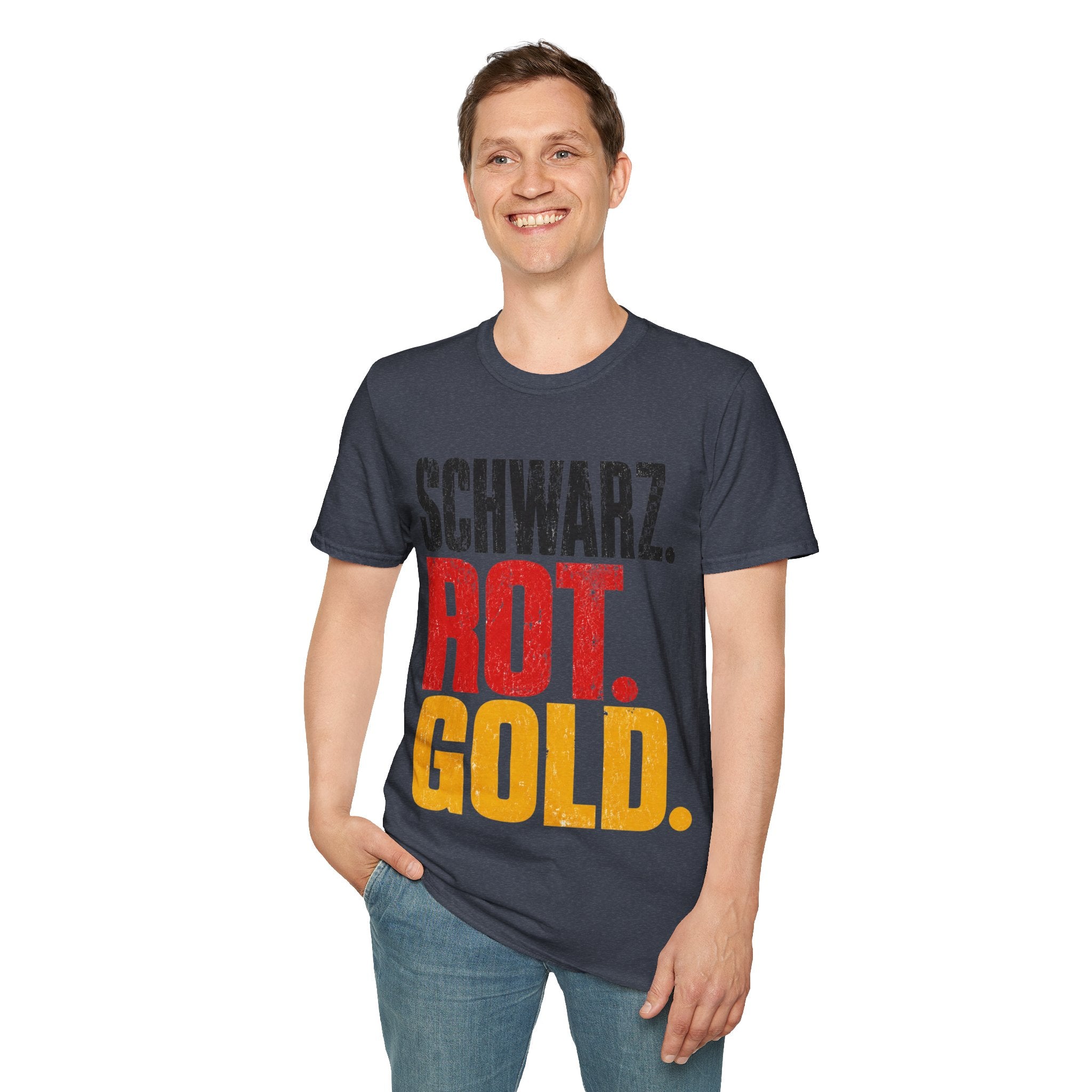 Germany Schwarz Rot Gold T-Shirt — German Flag Pride Graphic Tee