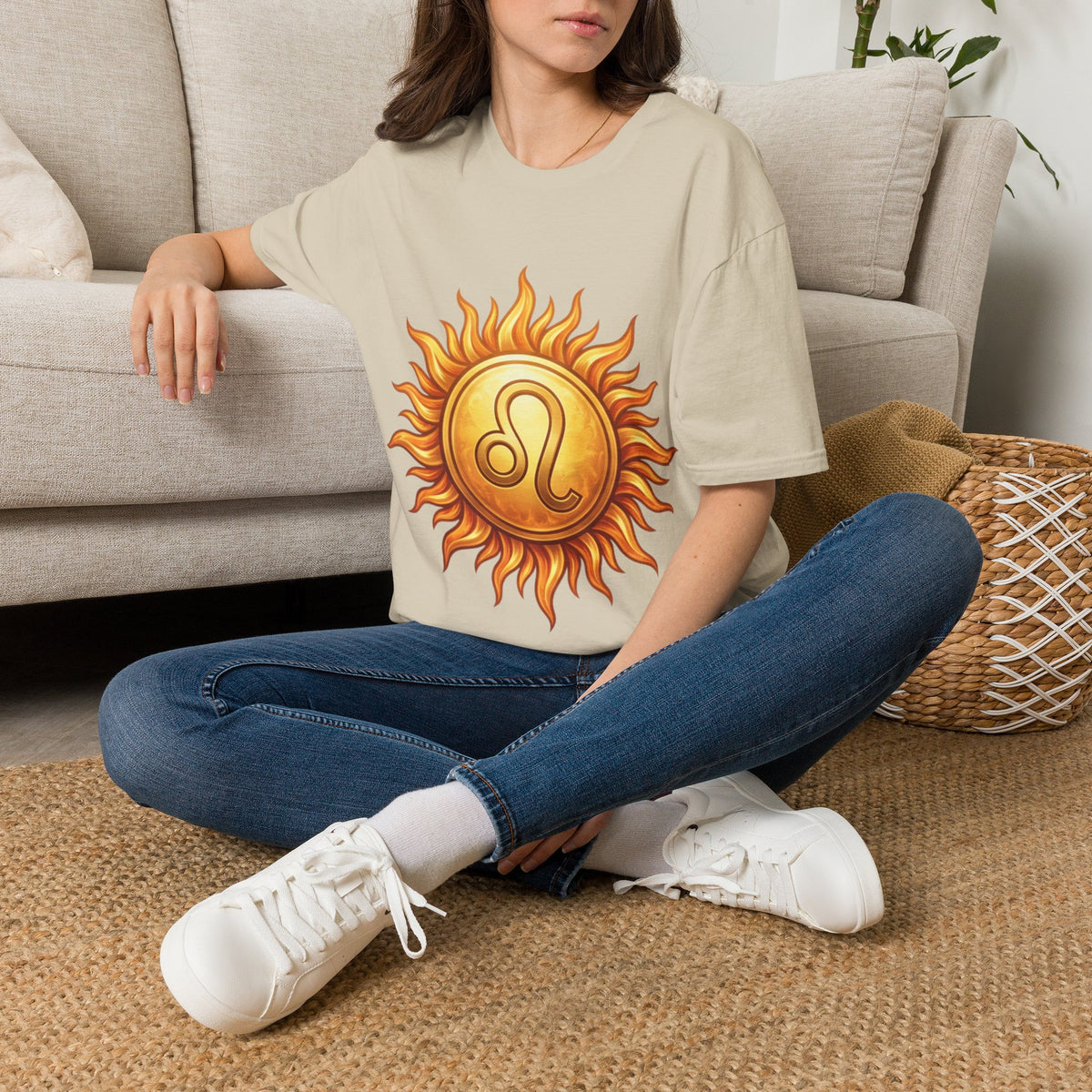 Leo Sun T‑Shirt — Zodiac Sunburst Graphic Tee