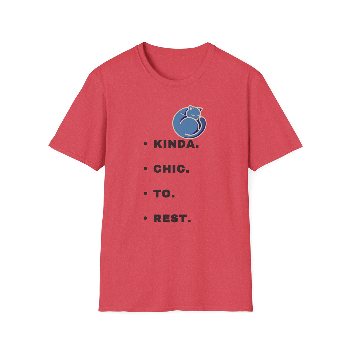 T-Shirt — "Kinda. Chill. To. Rest." Cat Graphic Relaxed Tee - Trending Now - September 2026