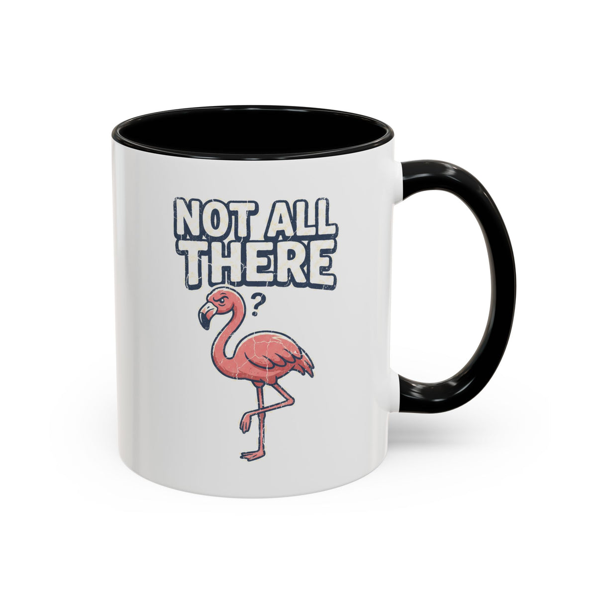 Funny And Witty "Not All There" Accent Coffee Mug (11, 15oz)