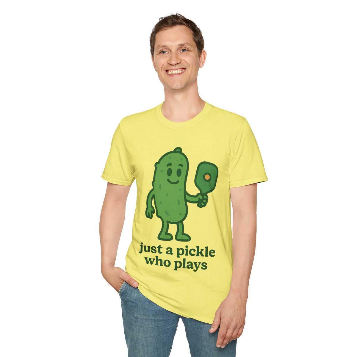Pickle Shirt — "Just a Pickle Who Plays" Cute Pickle Gamer Tee - Trending Now - September 2026