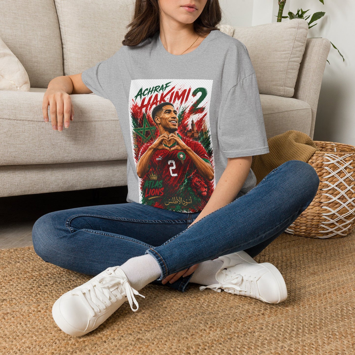 Achraf Hakimi #2 Soccer T-Shirt — Morocco Football Fan Tee