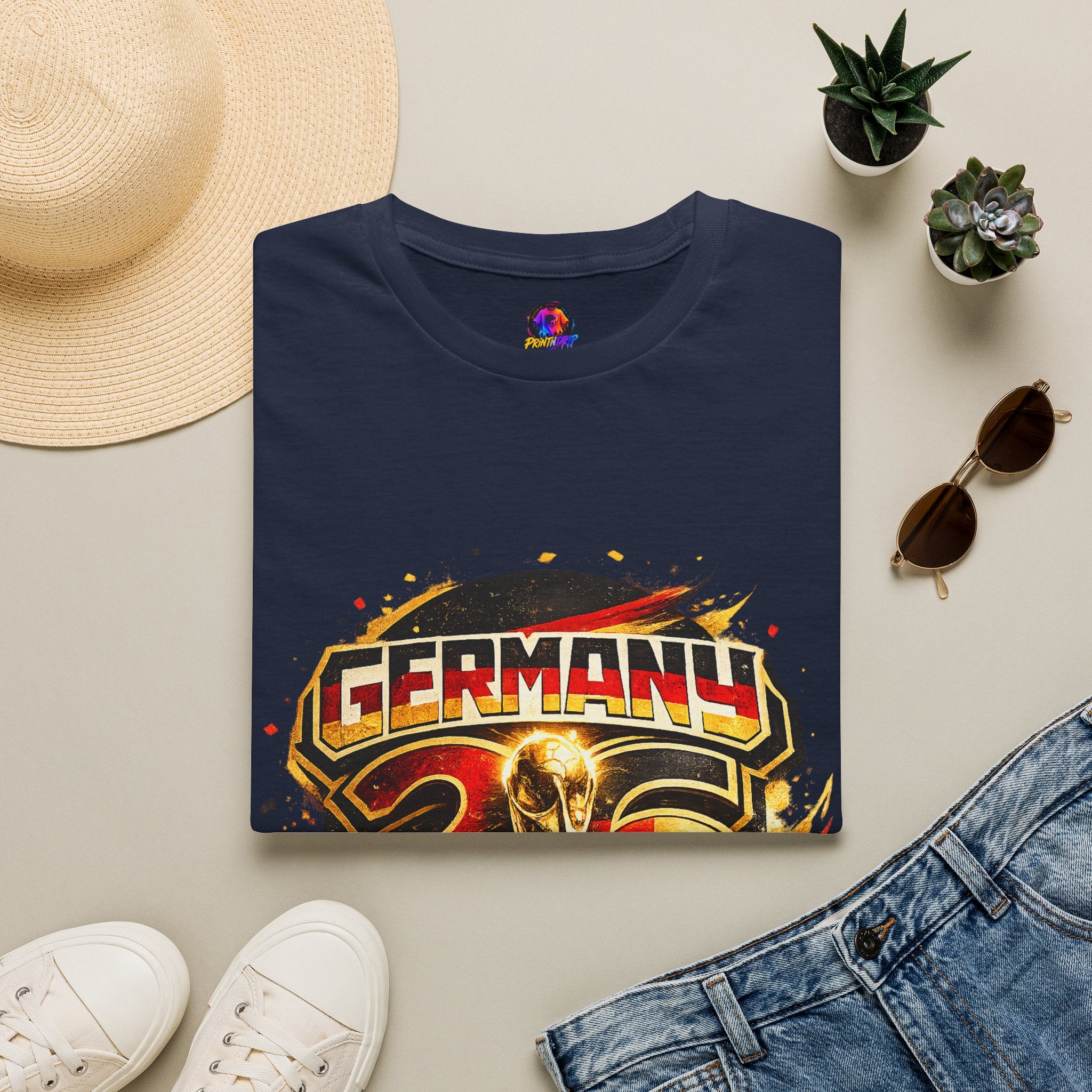 Germany 26 Skull Graphic T‑Shirt — Retro Soccer Fan Tee