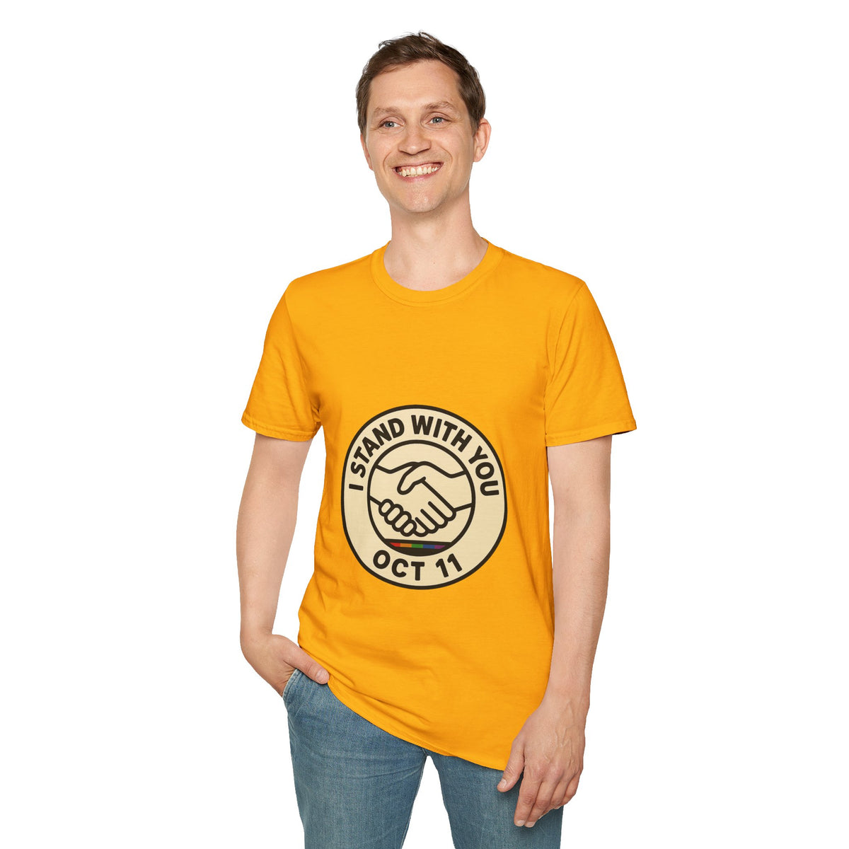 I Stand With You Oct 11 T‑Shirt — Solidarity Handshake Tee - Trending Now - October 2026