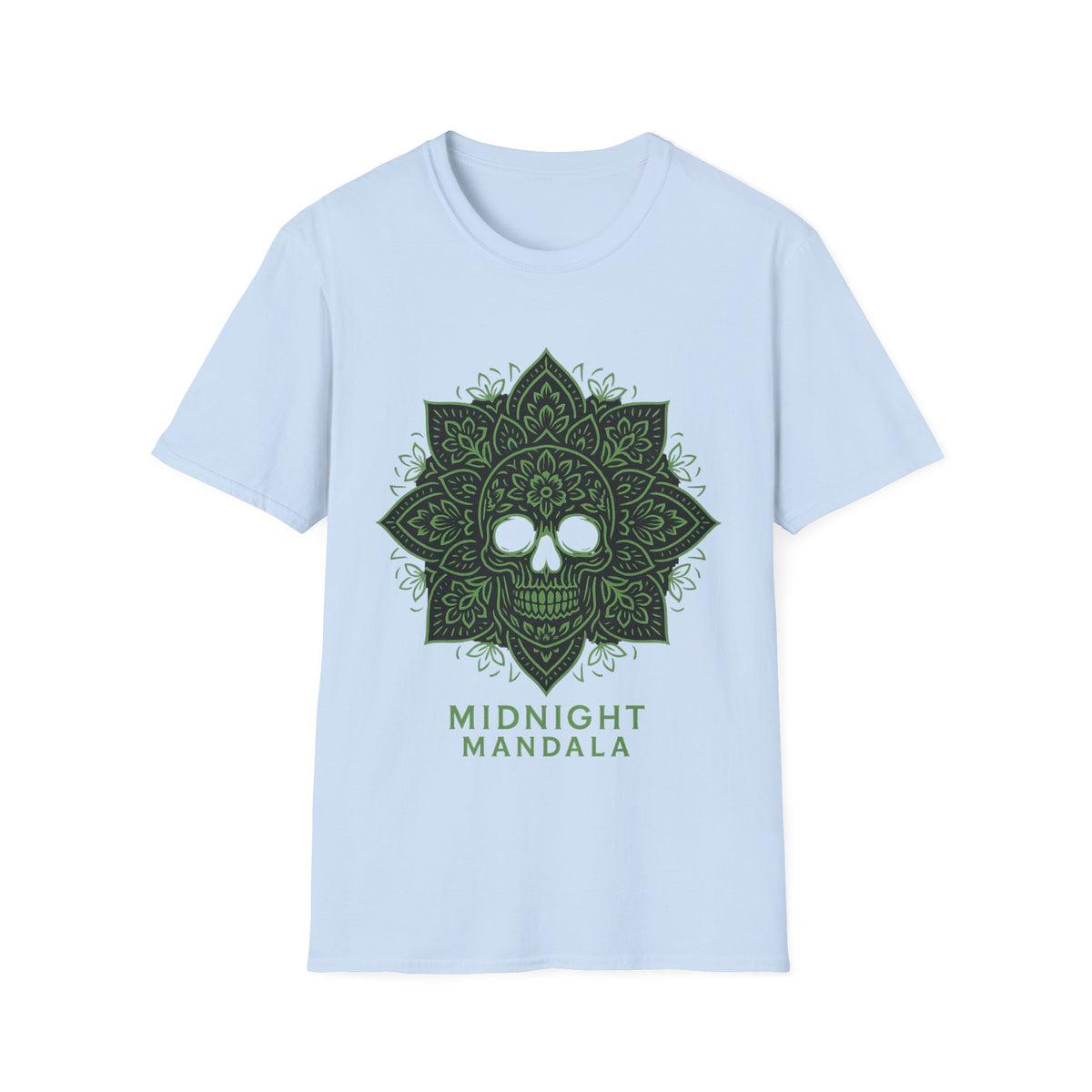 Mandala Skull T-Shirt — Midnight Mandala Floral Skull Tee - Trending Now - August 2026