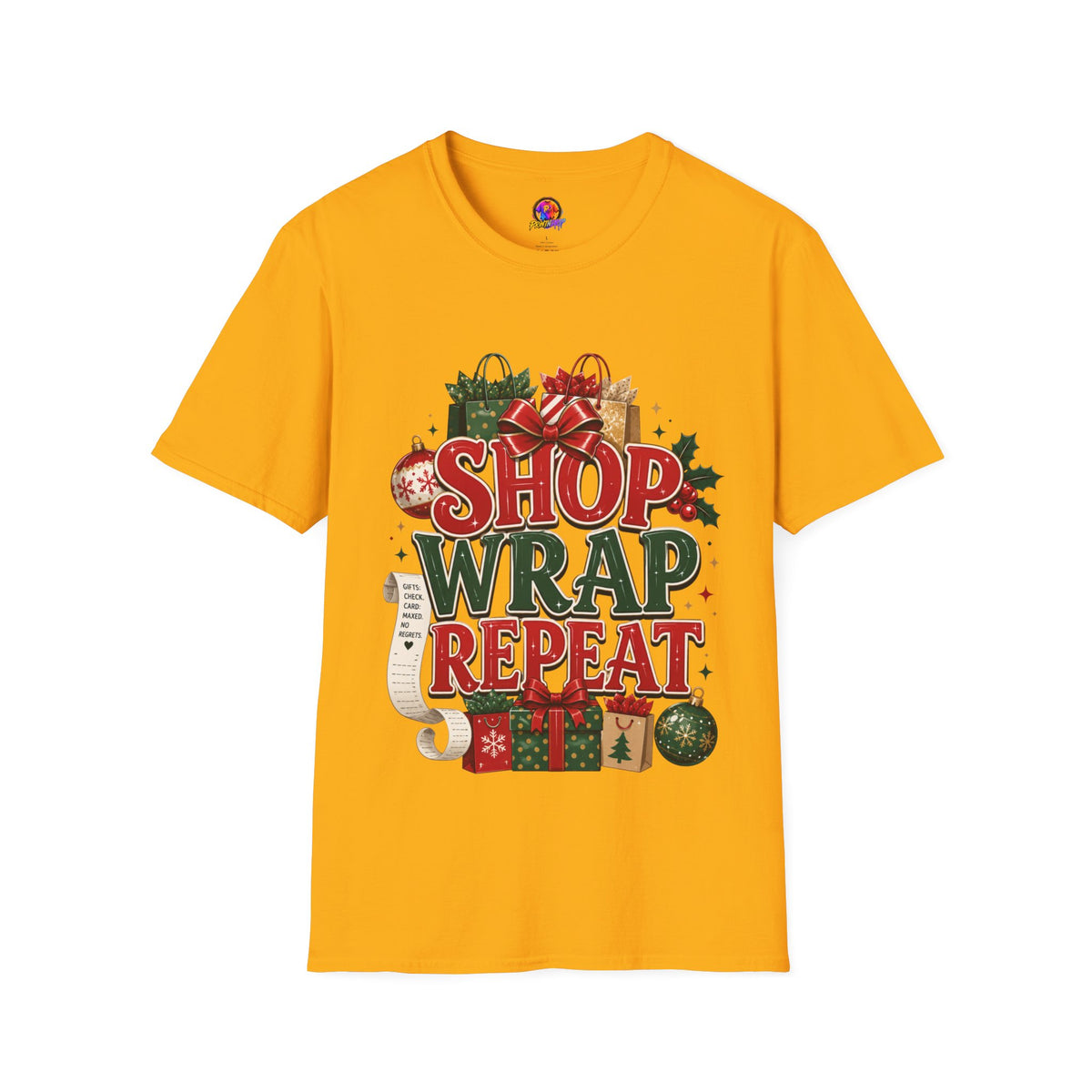 Christmas 'Shop Wrap Repeat' T-Shirt
