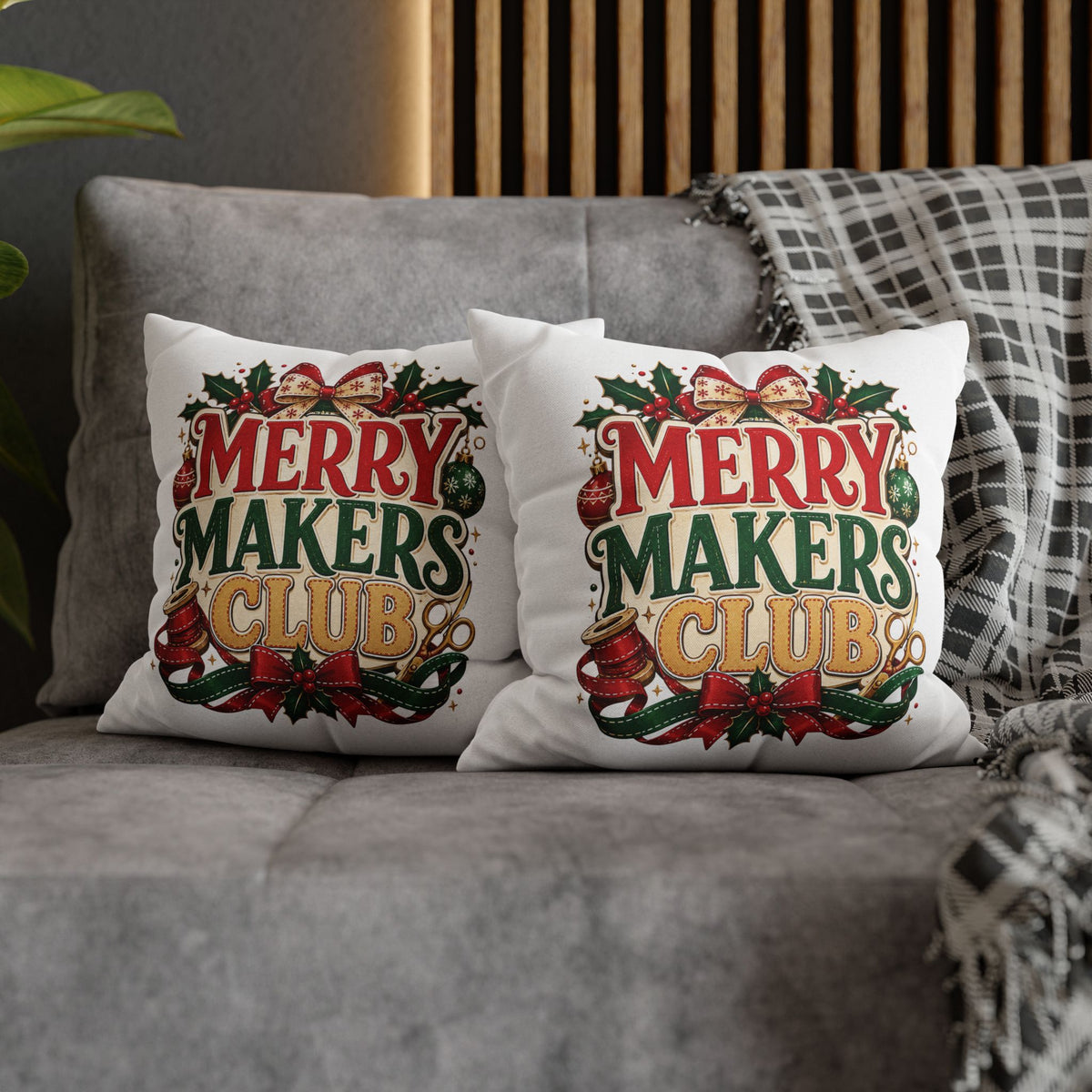 Christmas Merry Makers Club Holiday Pillowcase