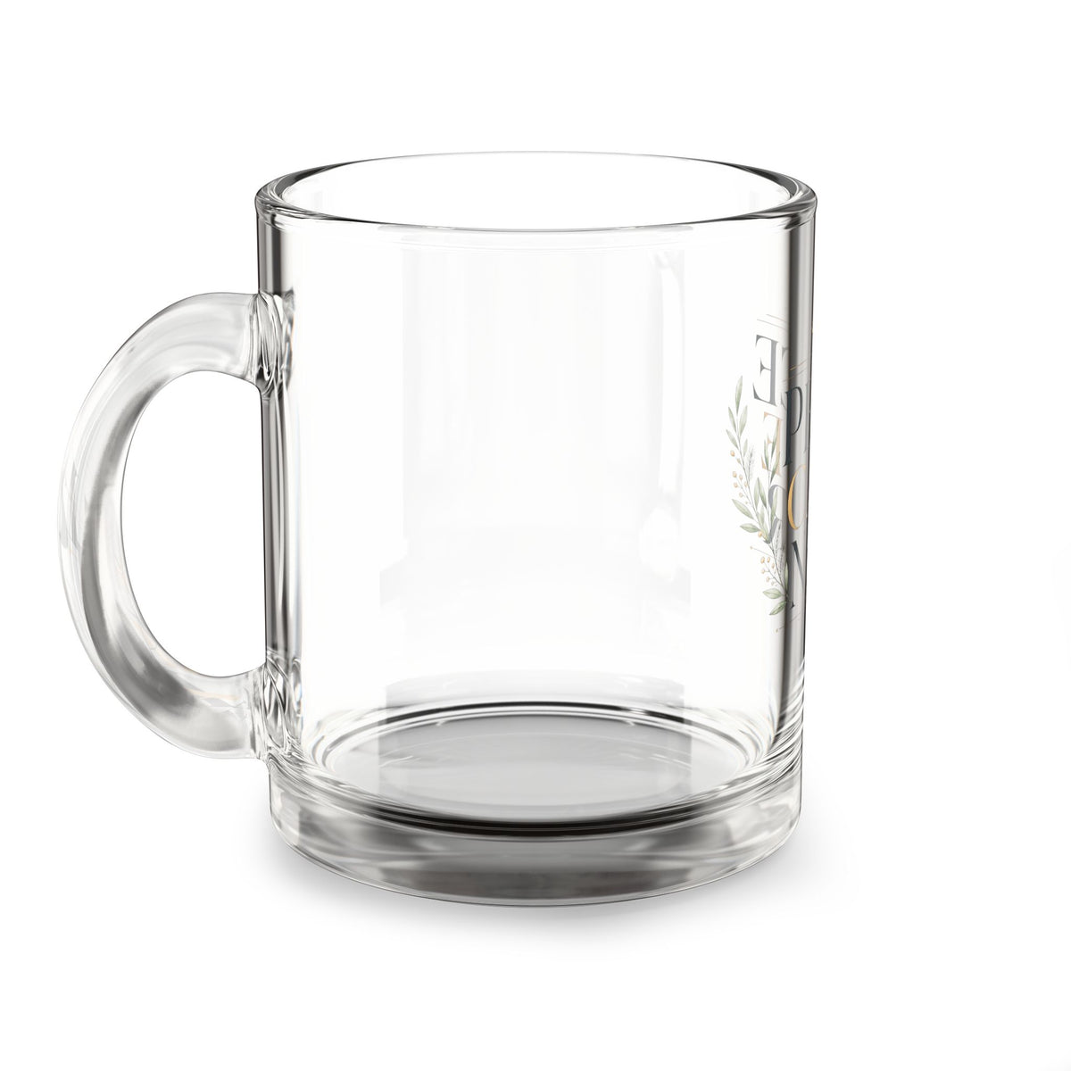 Christmas Glass Mug Peace Came Near Glass Mug — 10oz Christmas Holiday Coffee Cup