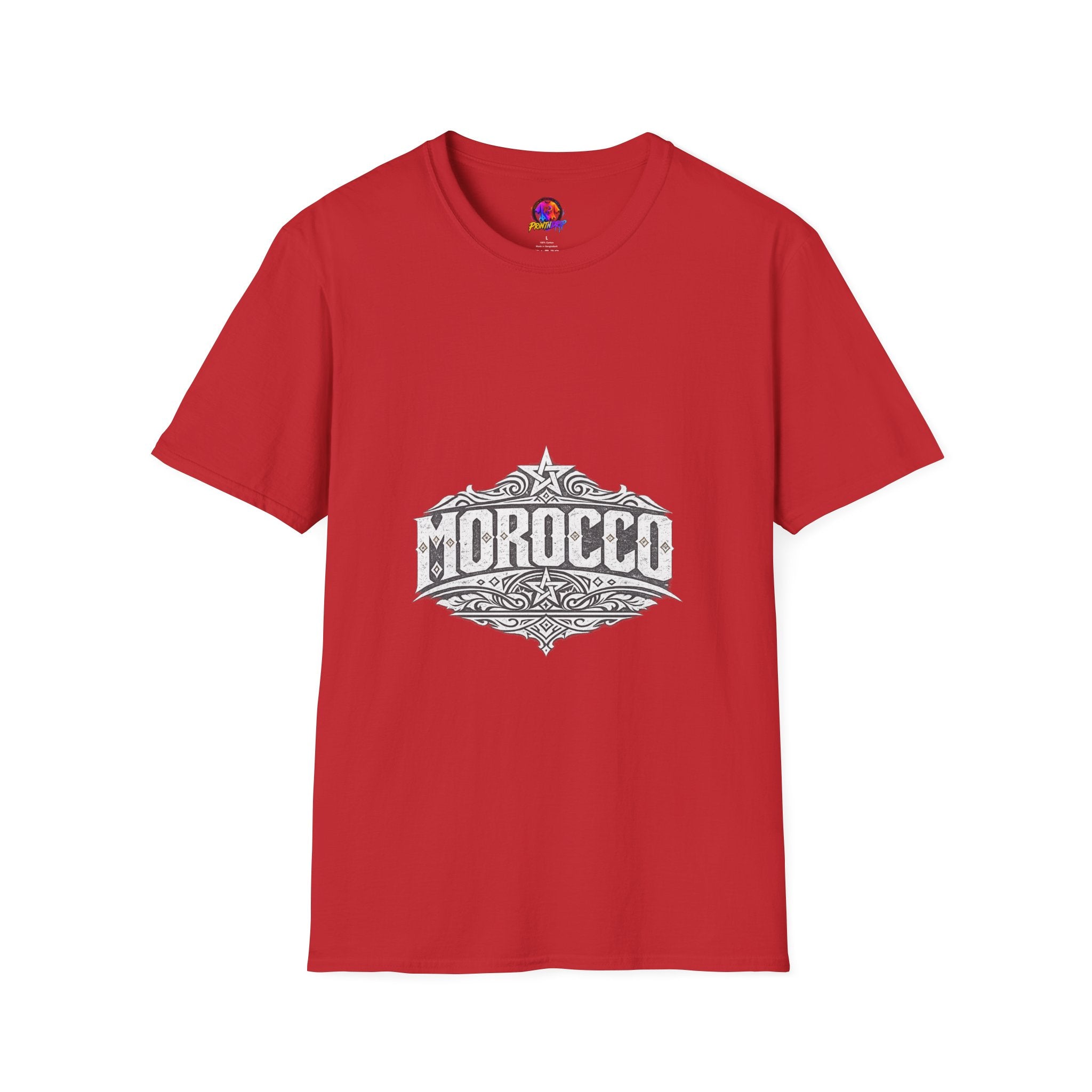 Morocco Vintage Graphic T-Shirt — Travel Tee with Ornamental Crest