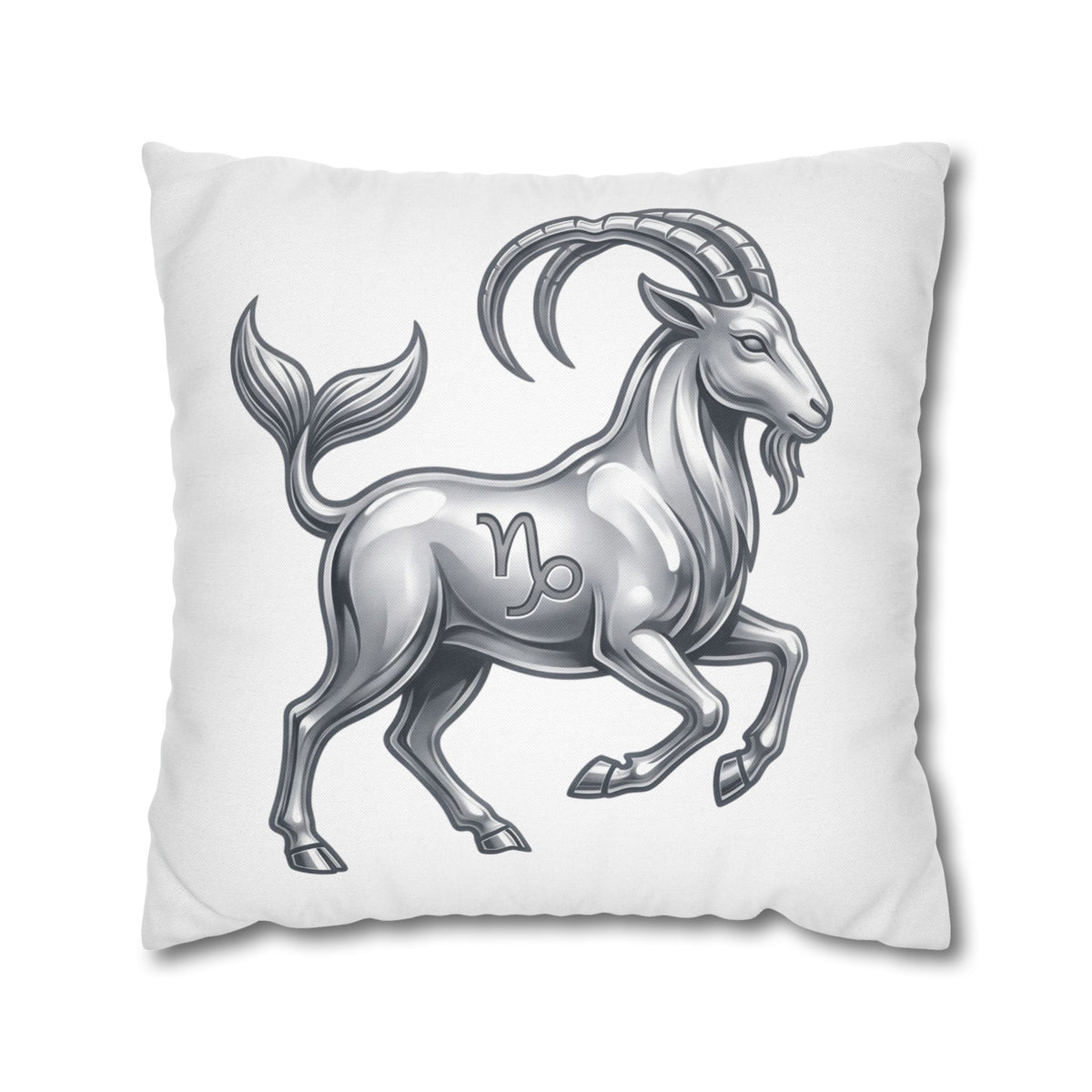 Capricorn Zodiac Pillowcase — Goat-Mermaid Astrology Cushion Cover