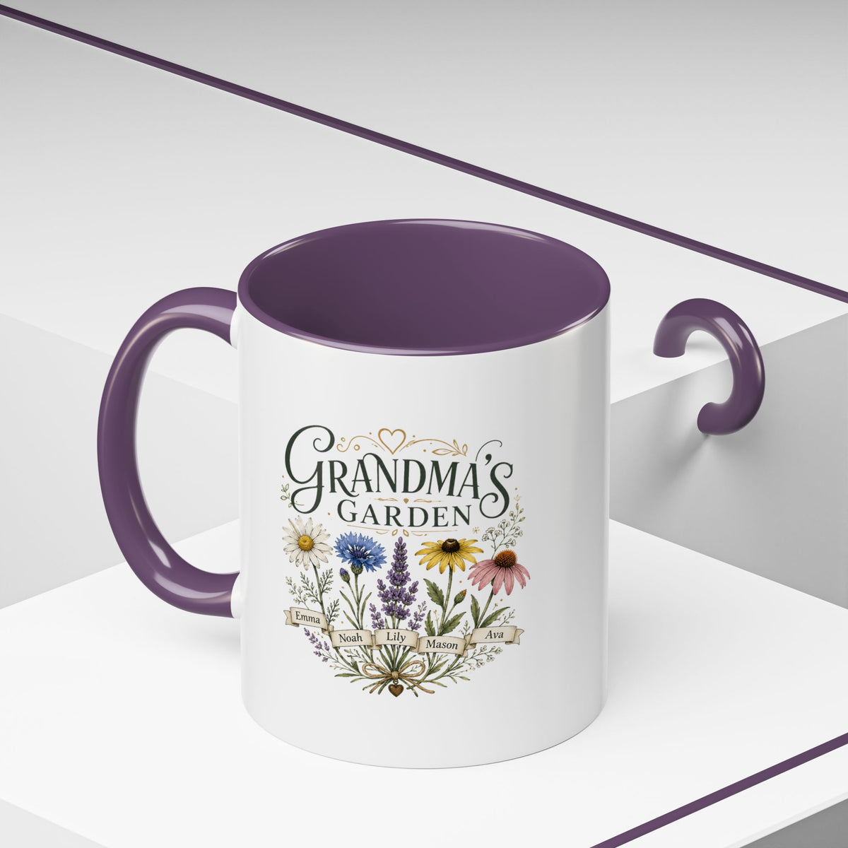 Milo Bailey Dog Dad Mom Grandma's Garden Floral Coffee Mug – Personalized  Accent Mug