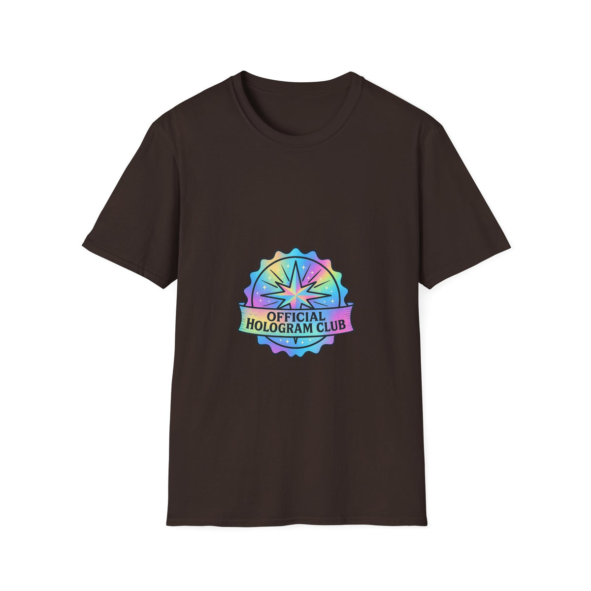 Official Hologram Club Rainbow Holographic T-Shirt - Trending Now - October 2026