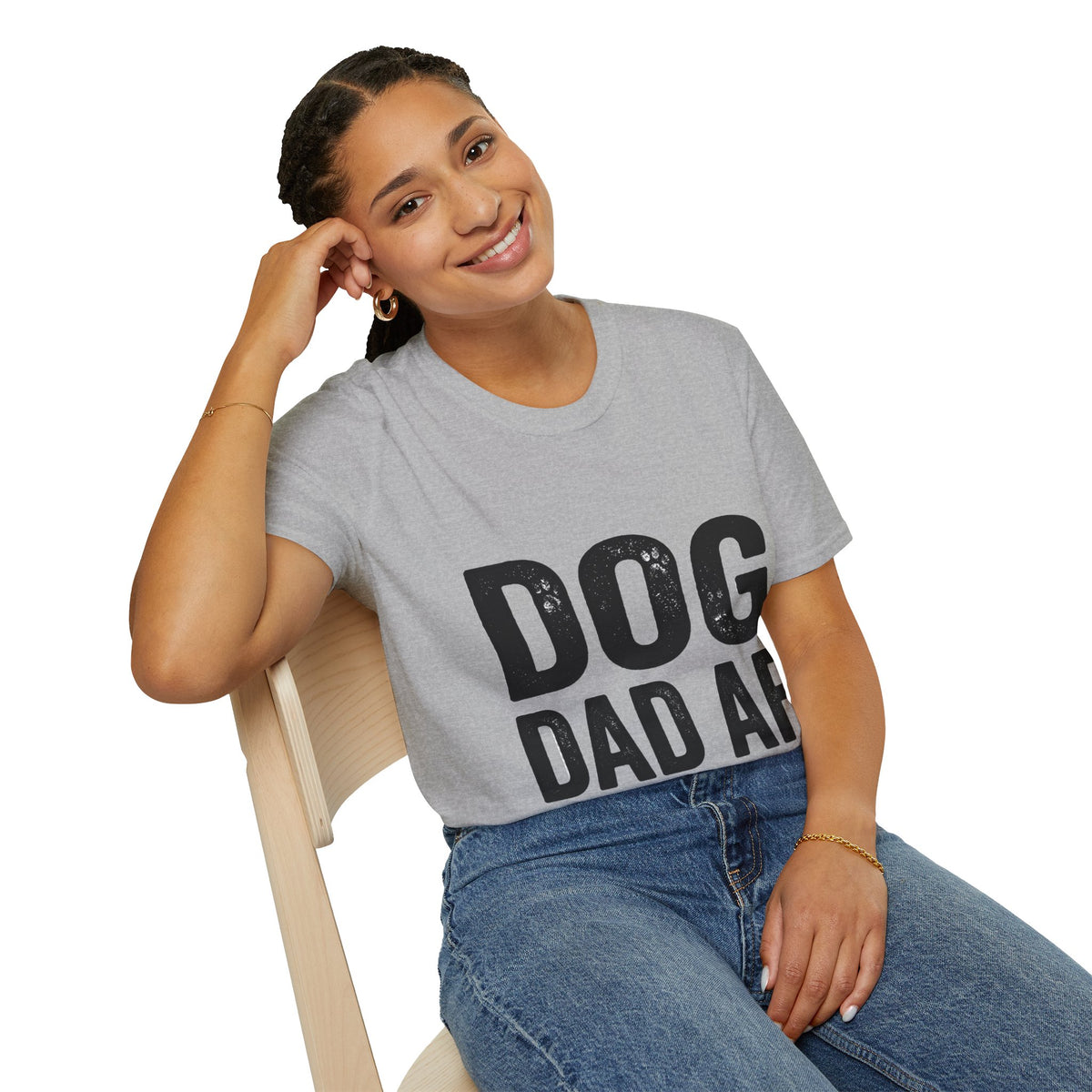 Dog Dad Af Unisex Softstyle T-Shirt