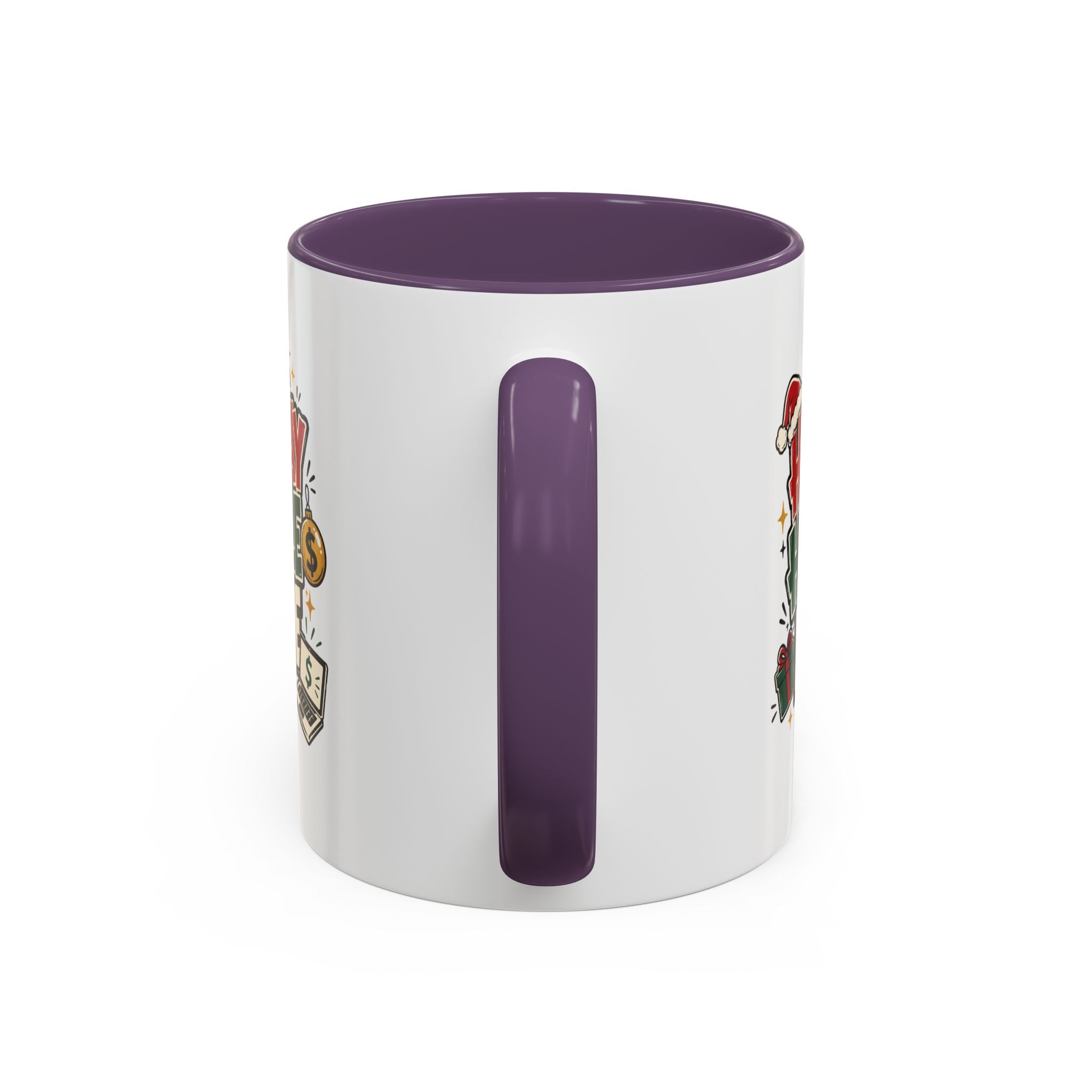 Modern Day Christmas Holiday Hustle Mode Coffee Mug — Festive Christmas Work Grind 11/15oz Accent Mug