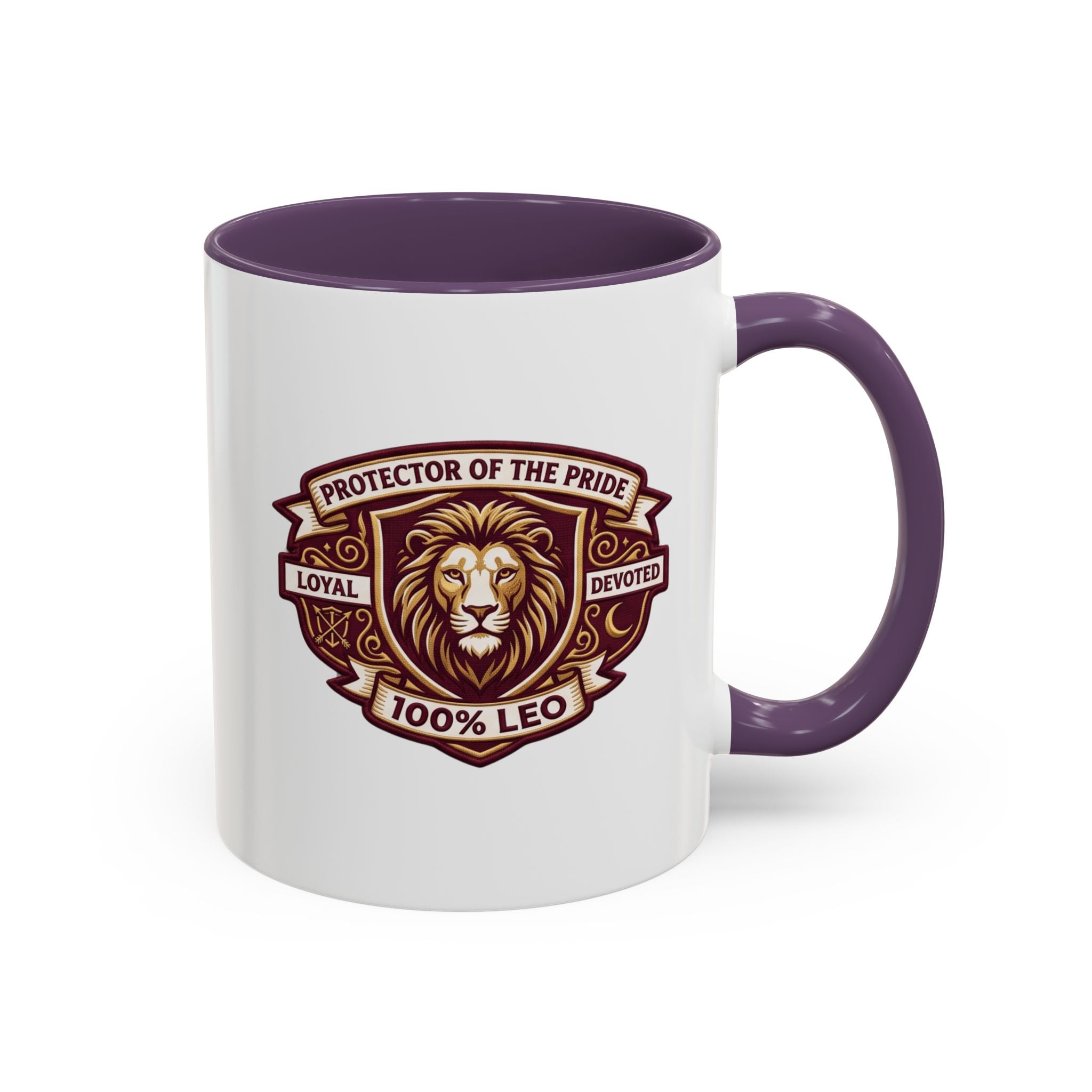 Leo Zodiac Coffee Mug — "Protector of the Pride" Lion Design (11/15 oz)