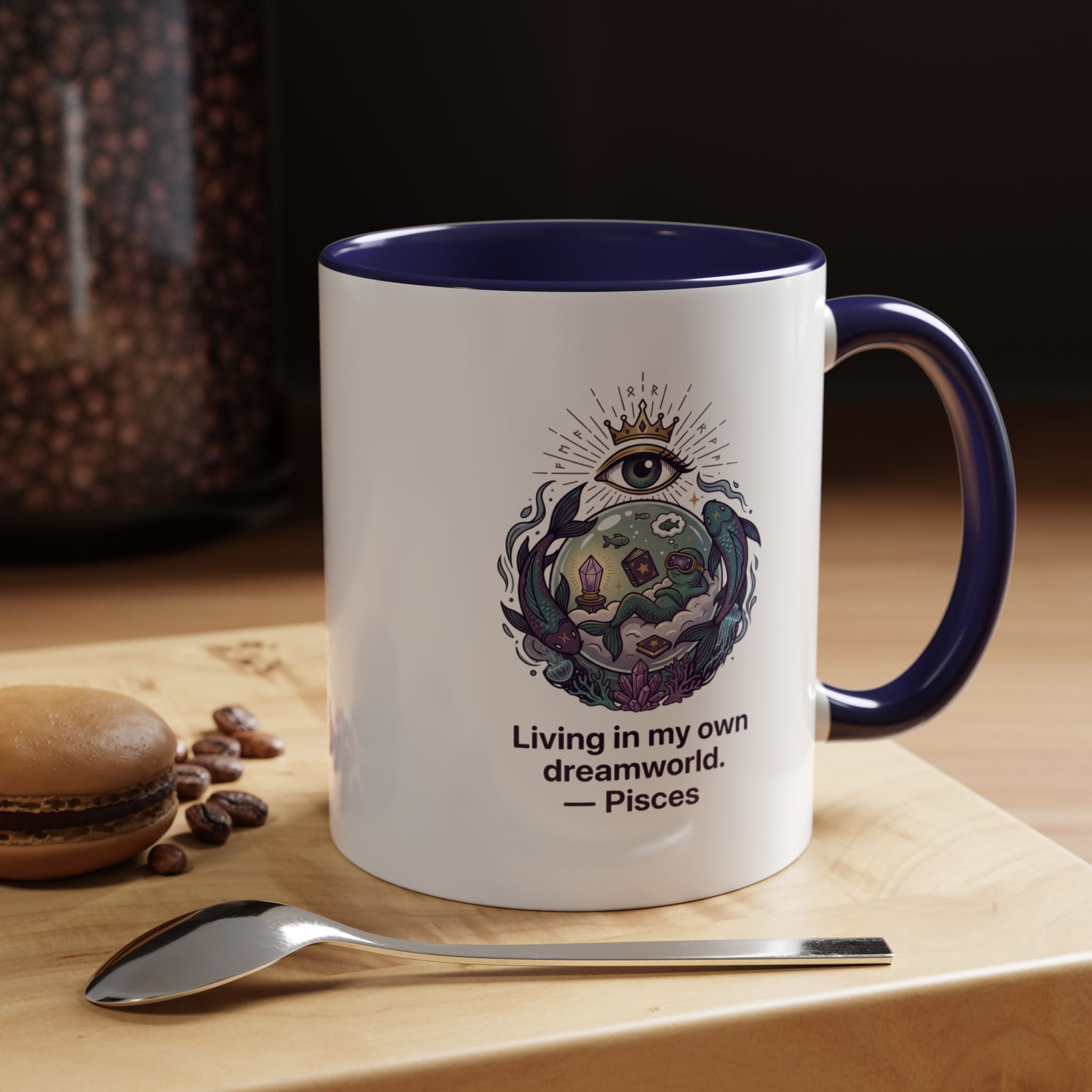 Pisces Coffee Mug — Living in My Own Dreamworld Accent Mug