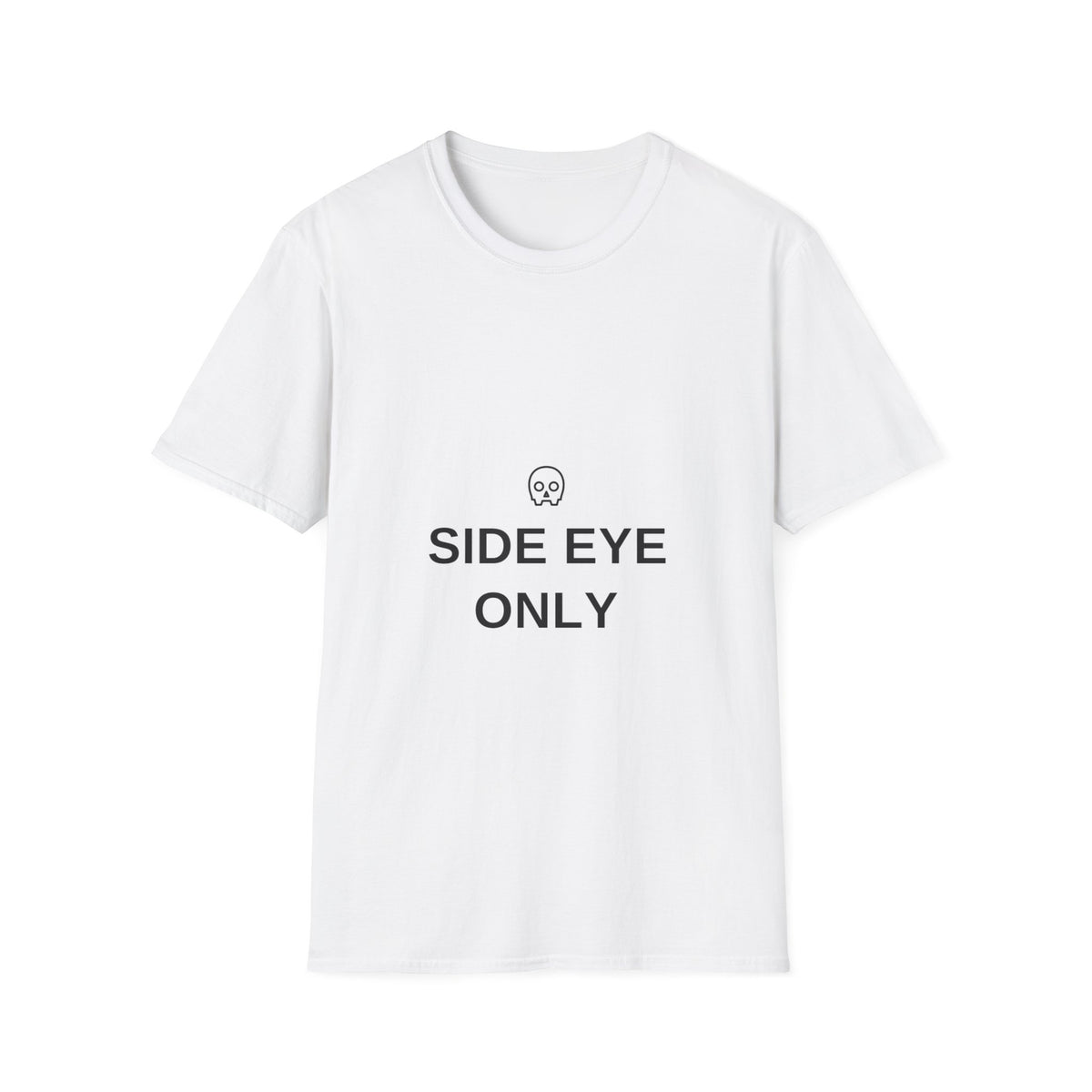 Side Eye Only Skull Graphic Tee, Funny Edgy Gothic Sarcastic T-Shirt - Trending Now - September 2026