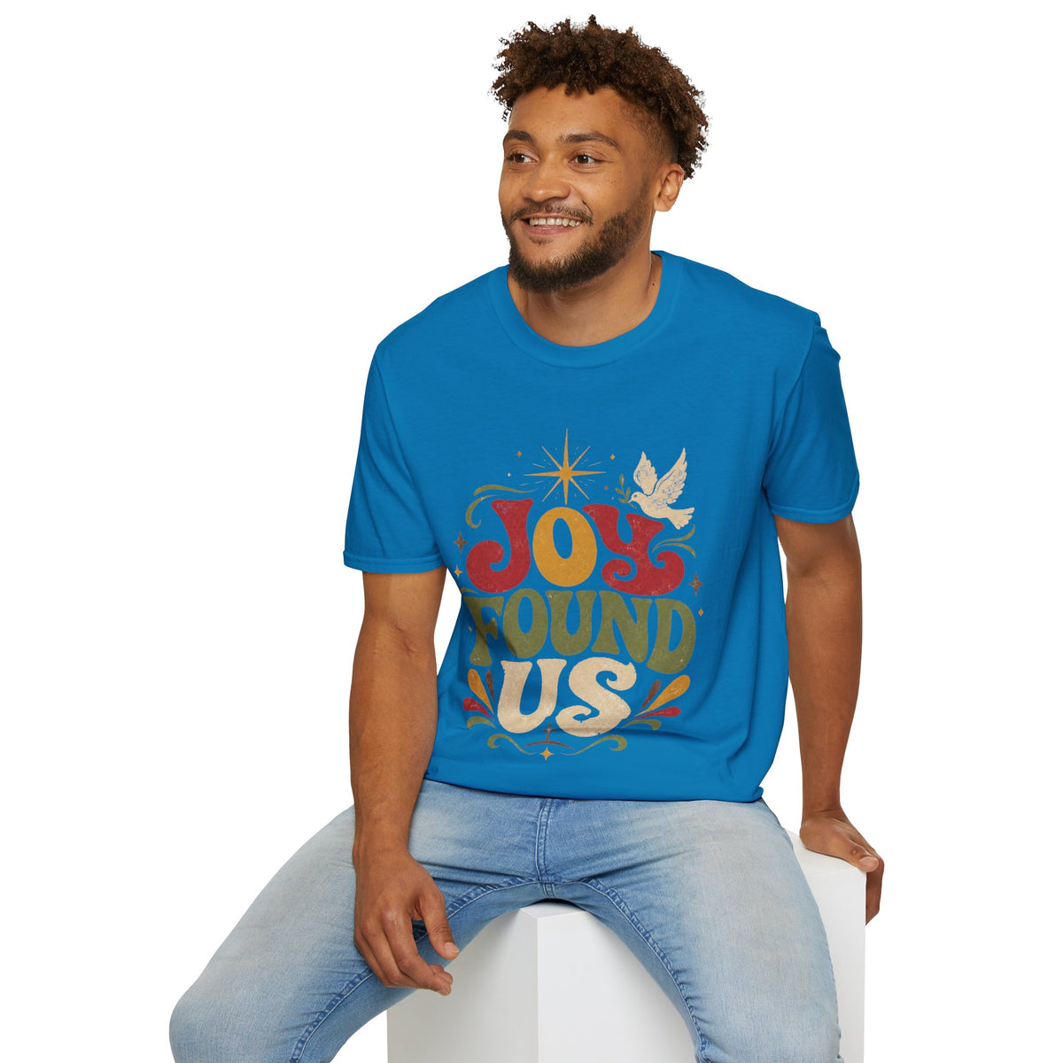 Joy Found Us T‑Shirt — Retro Christmas Holiday Graphic Tee