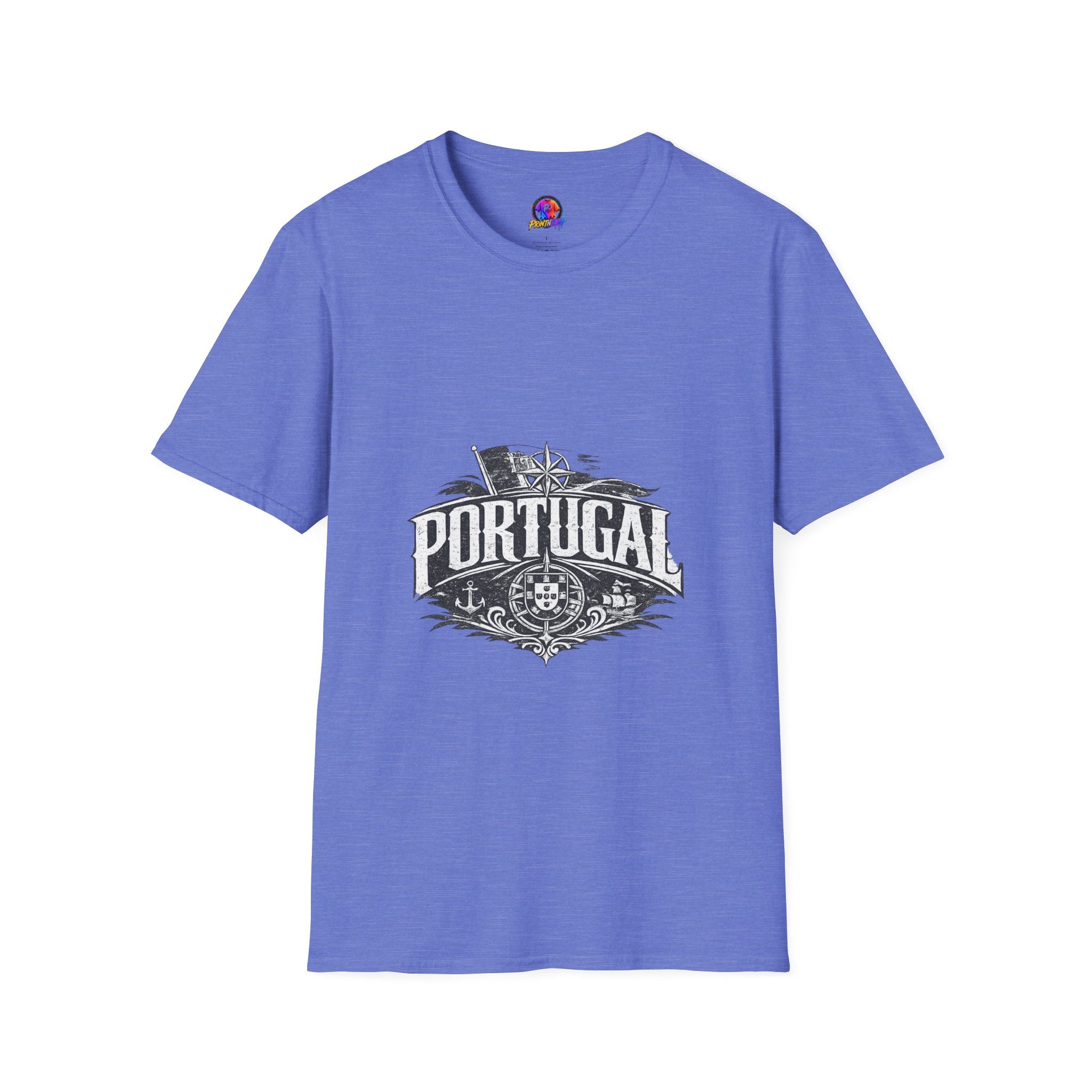Portugal Vintage Compass T-Shirt — Nautical Travel Souvenir