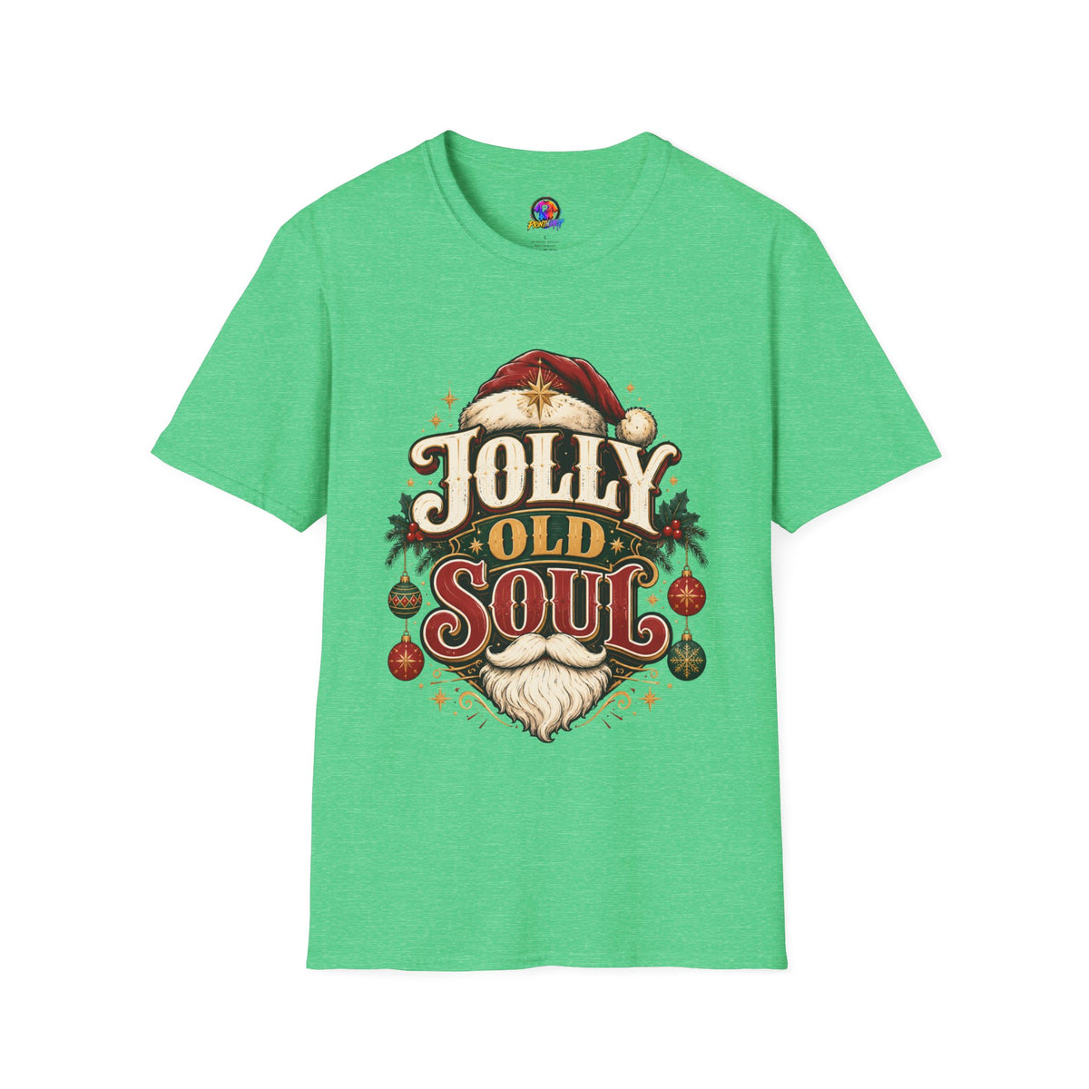 Jolly Old Soul T-Shirt — Vintage Santa Holiday Graphic Tee
