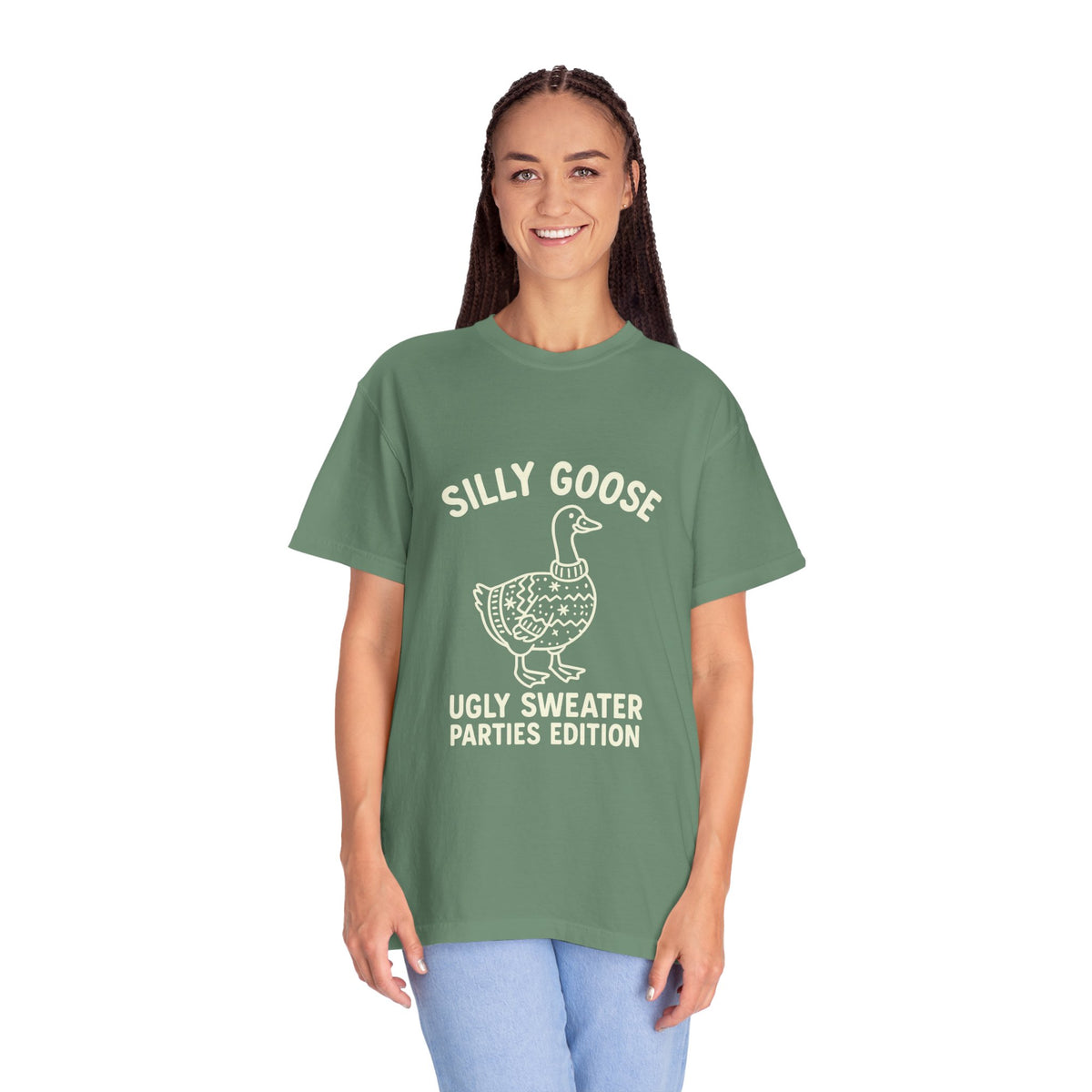Silly Goose Ugly Sweater Parties Edition T-Shirt - Trending Now - October 2026