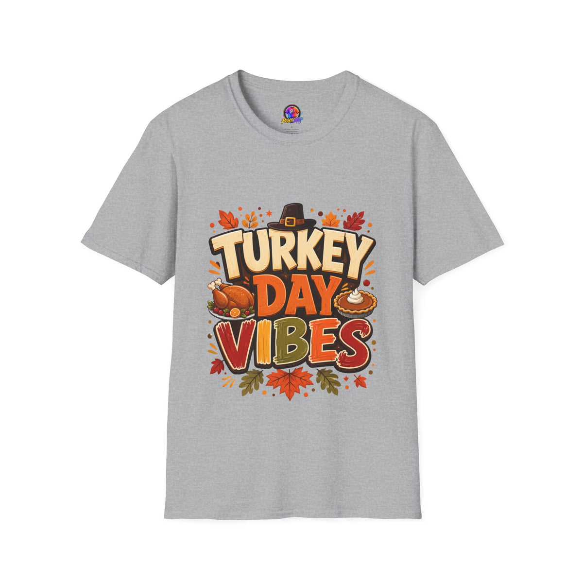 Thanksgiving T-Shirt Turkey Day Vibes T-Shirt