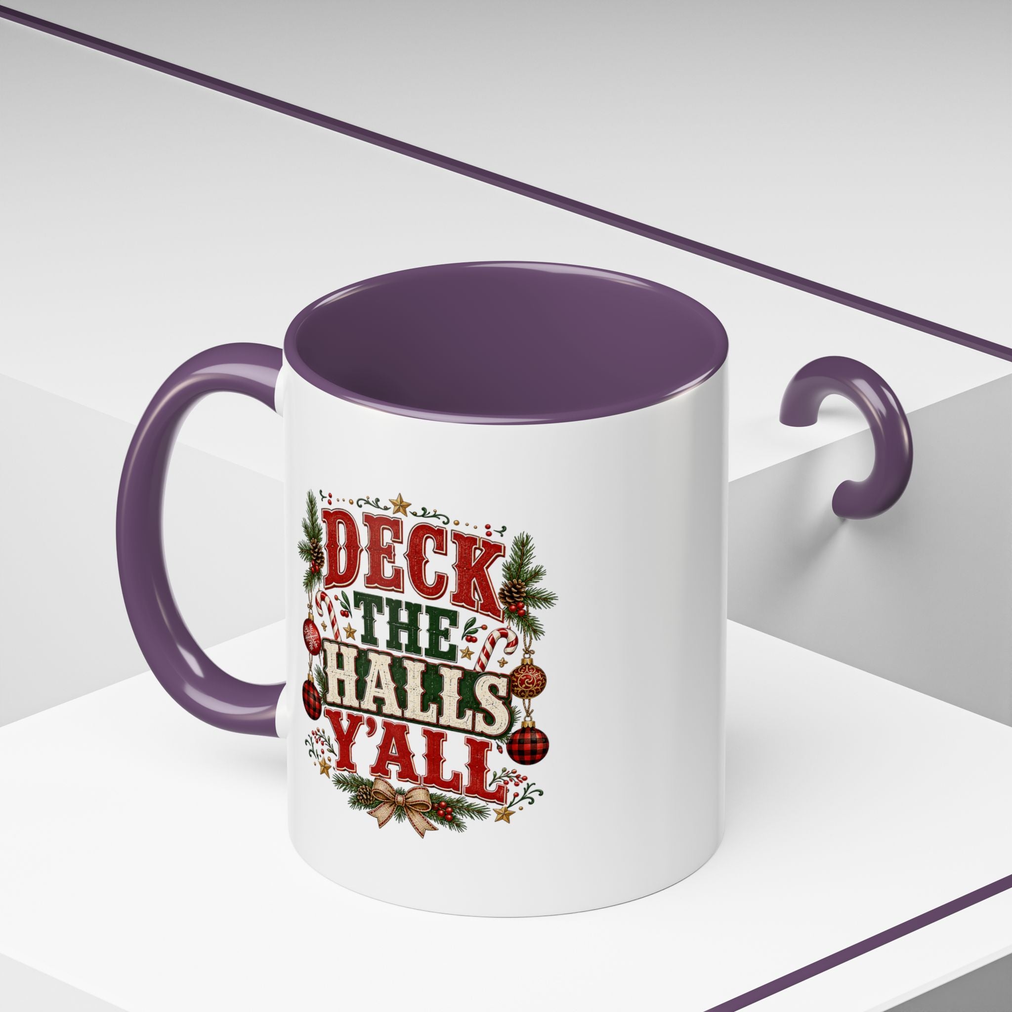 Deck the Halls Y'all Christmas Coffee Mug