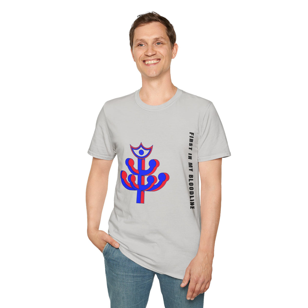 Abstract Floral Tee — Modern Red & Blue Graphic T-Shirt - Trending Now - September 2026