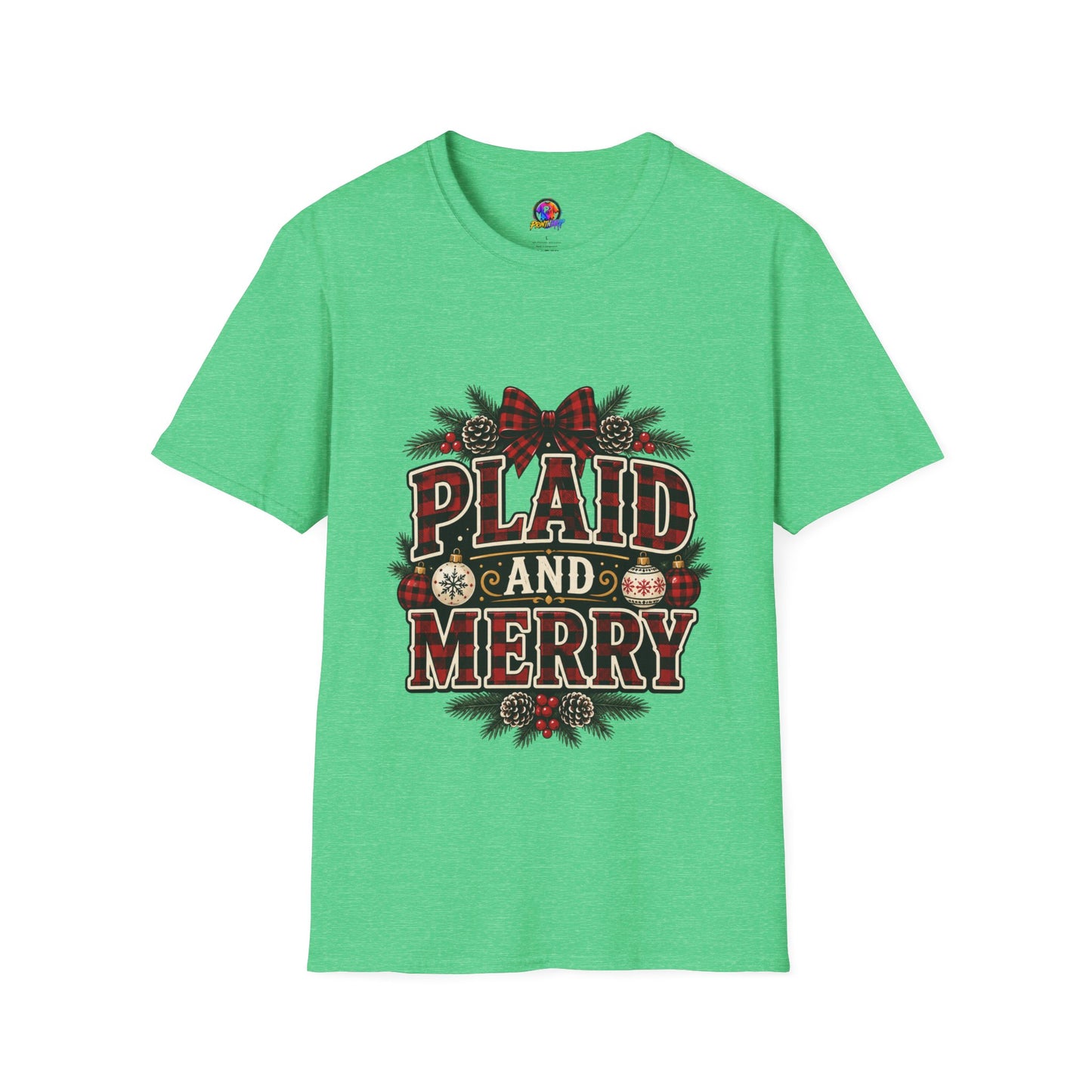 Plaid and Merry Christmas T-Shirt